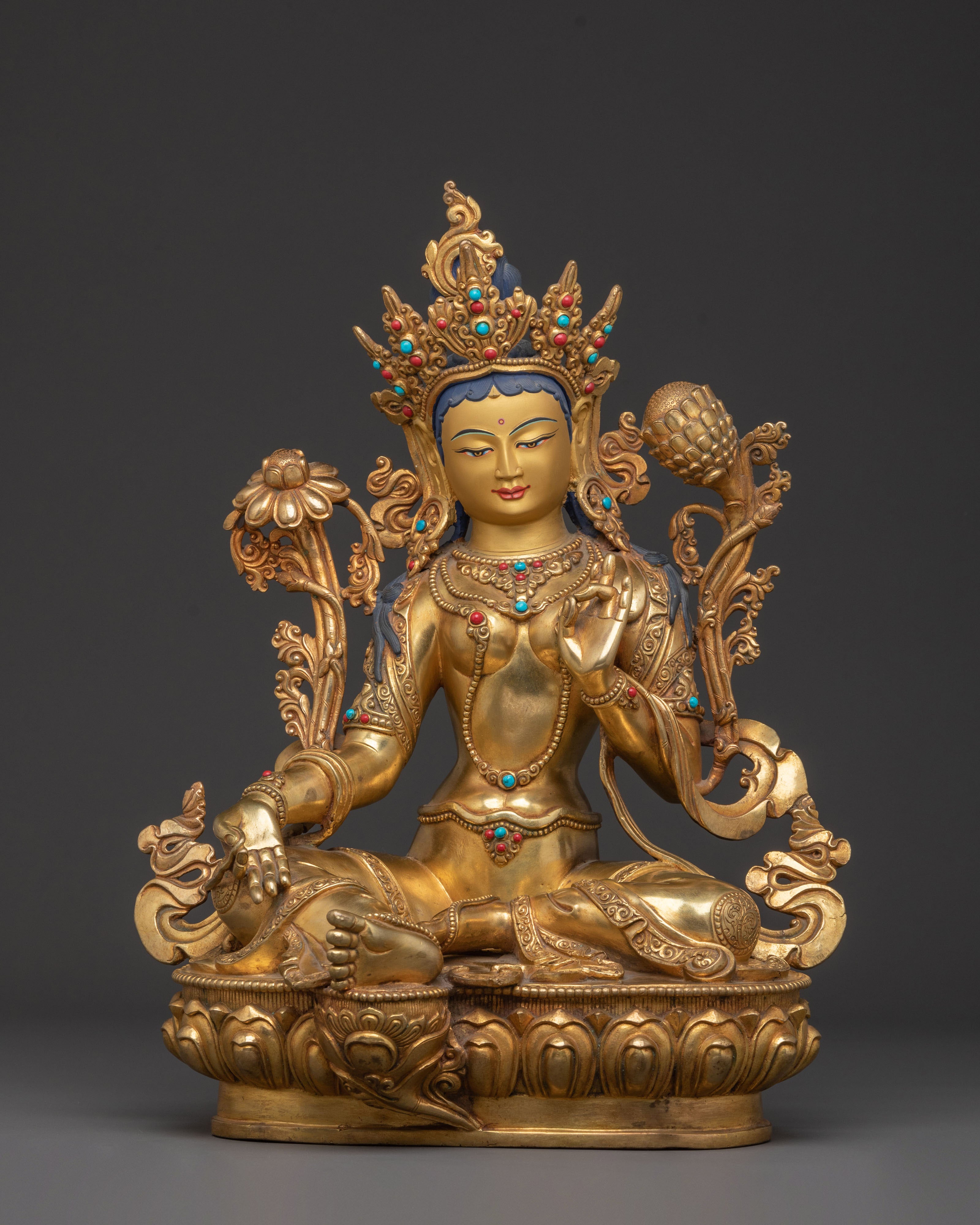 Green Tara Statue