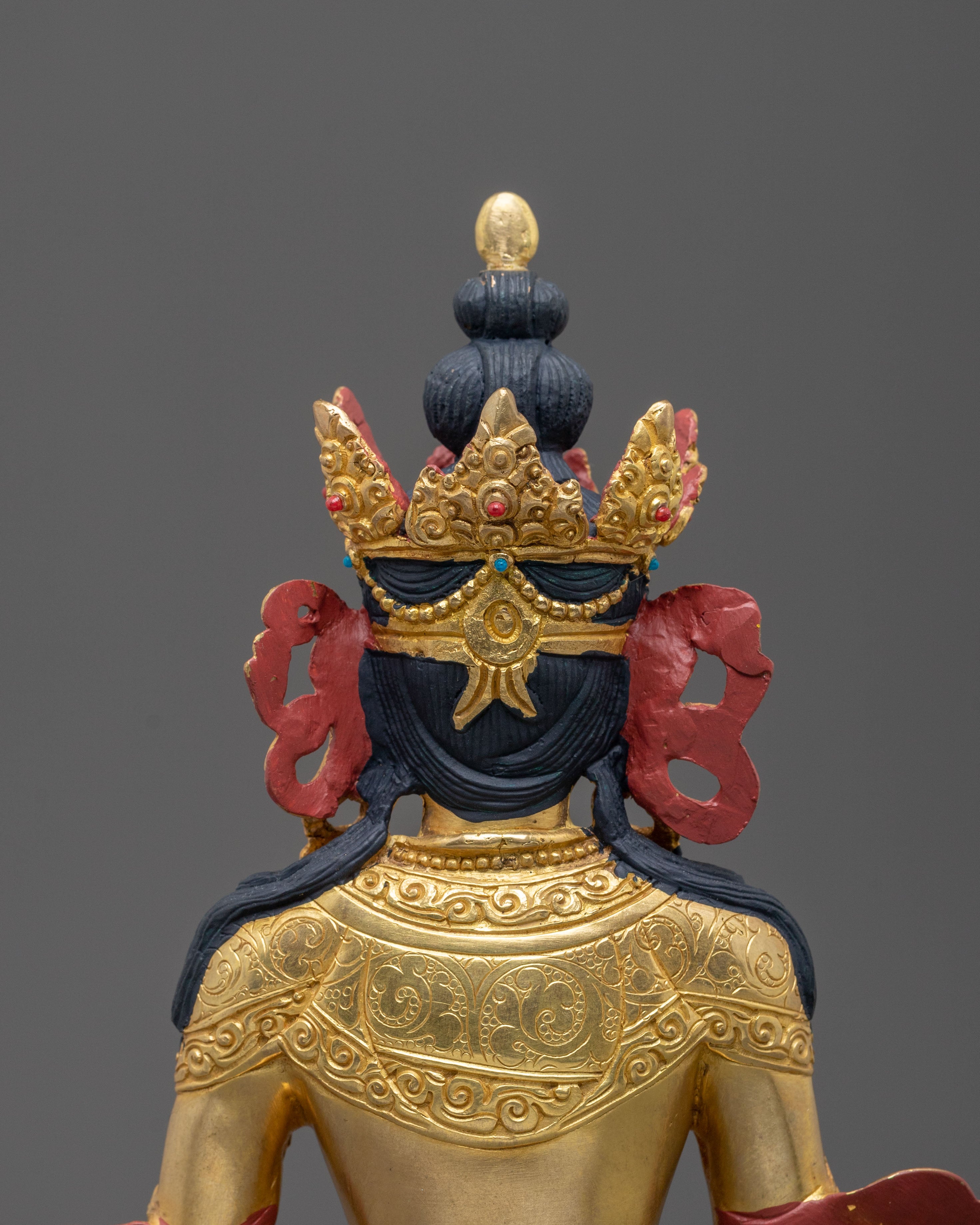 Amitayus Meditation Decor Statue: Buddha of Longevity