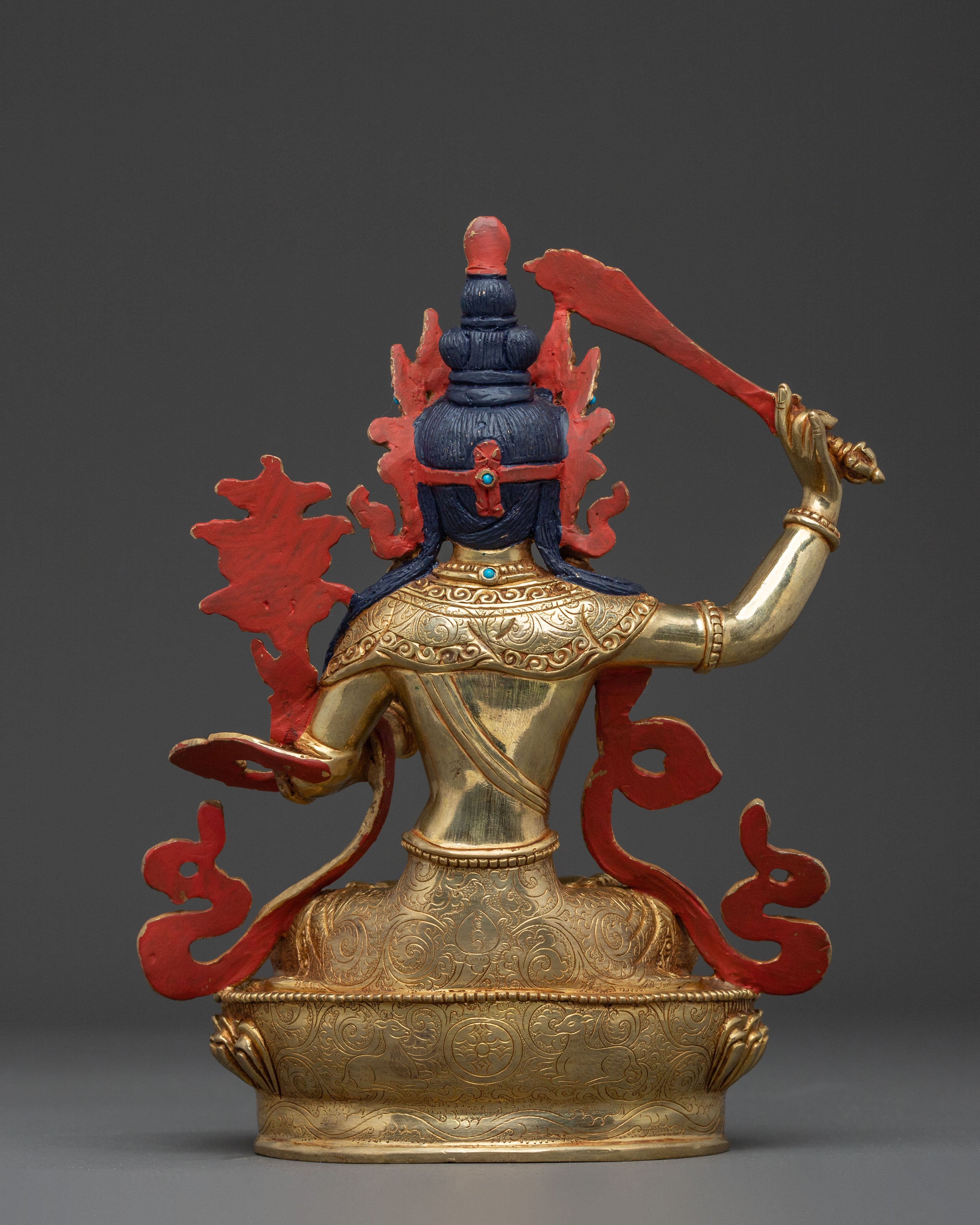 Manjushri Sacred Statue | Tibetan Buddhist Figurine