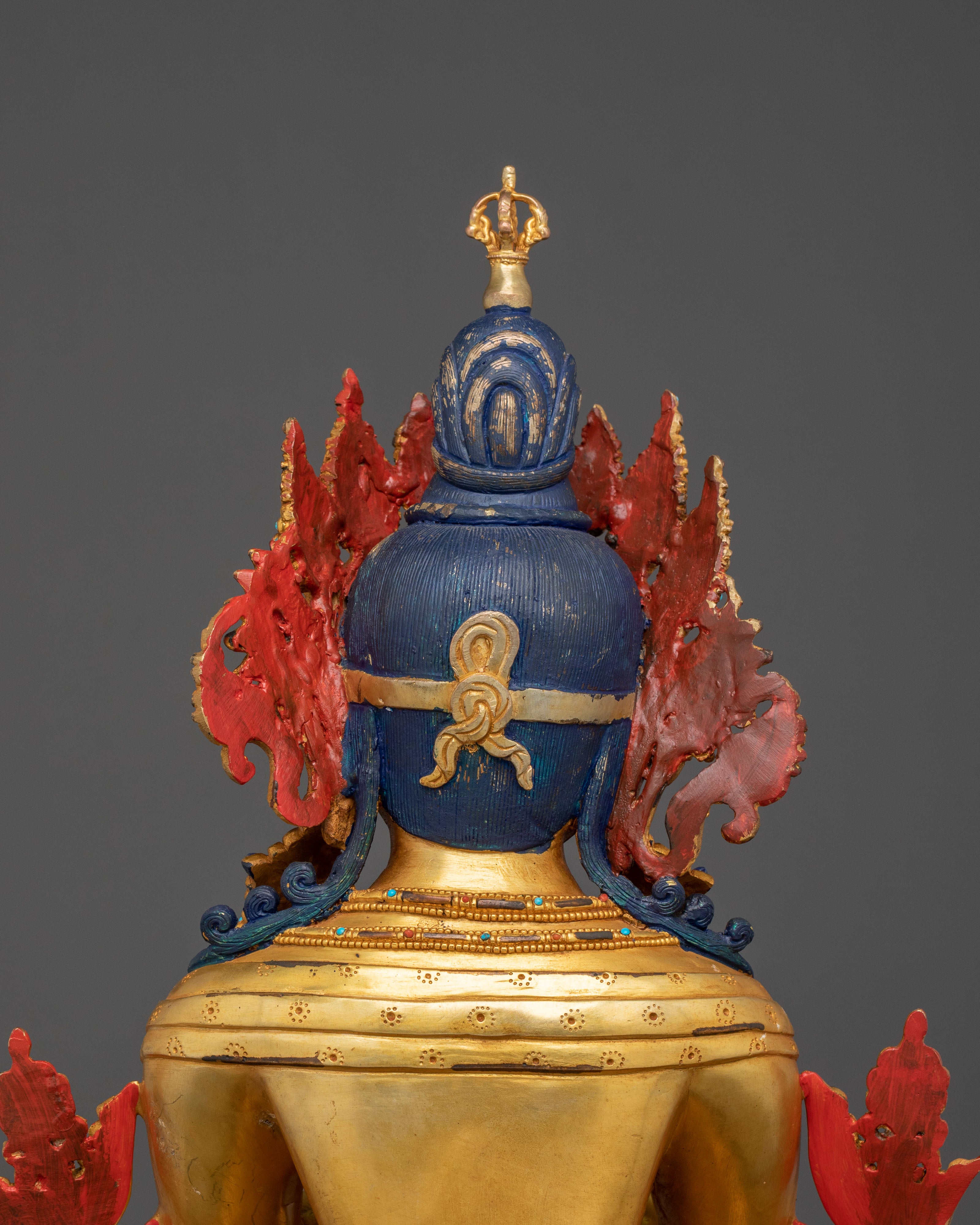24k Gold Gilded Vajradhara Statue |  Primordial Buddha of Vajrayana Buddhism
