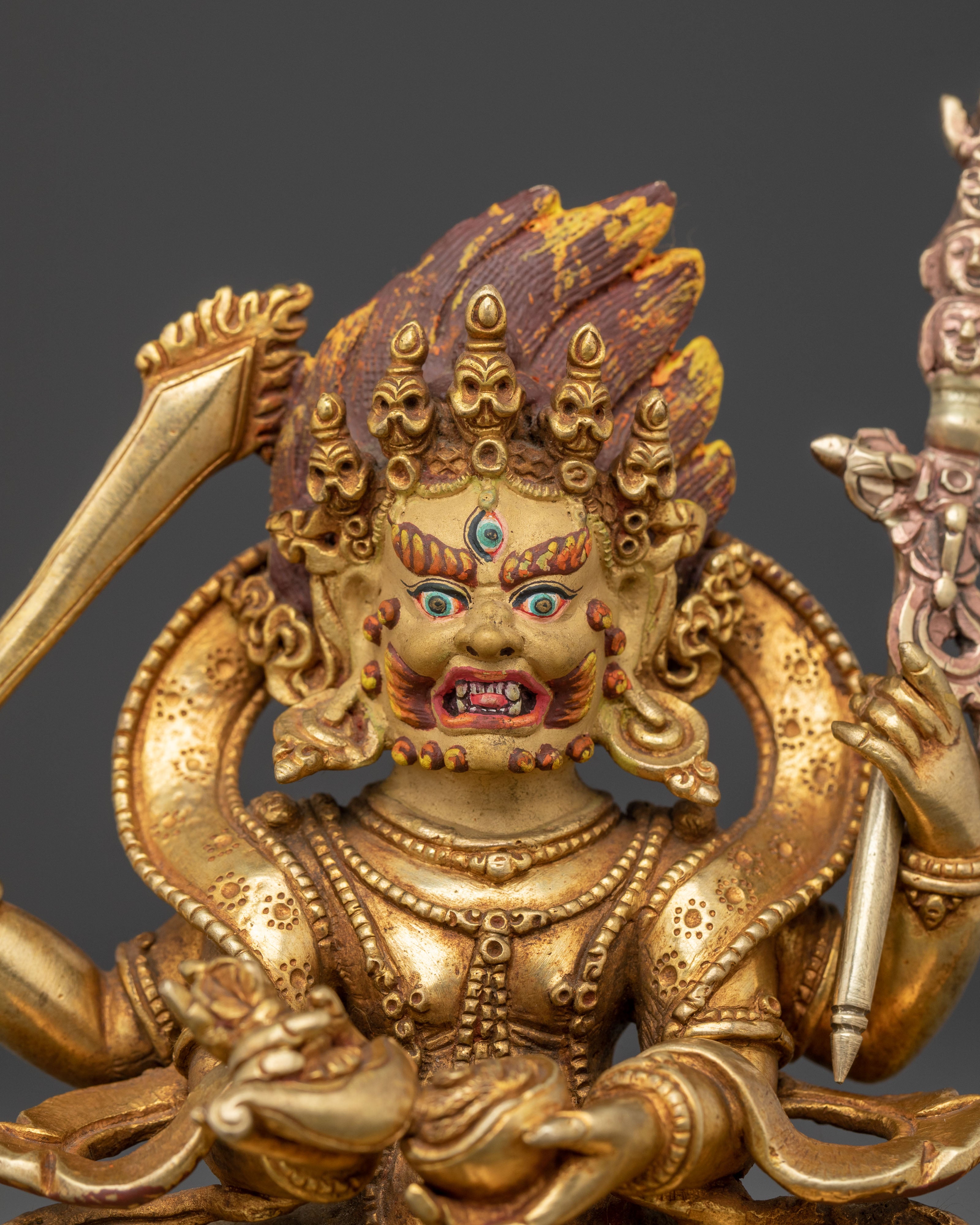 Four Armed Mahakala Statue | Wrathful Deity
