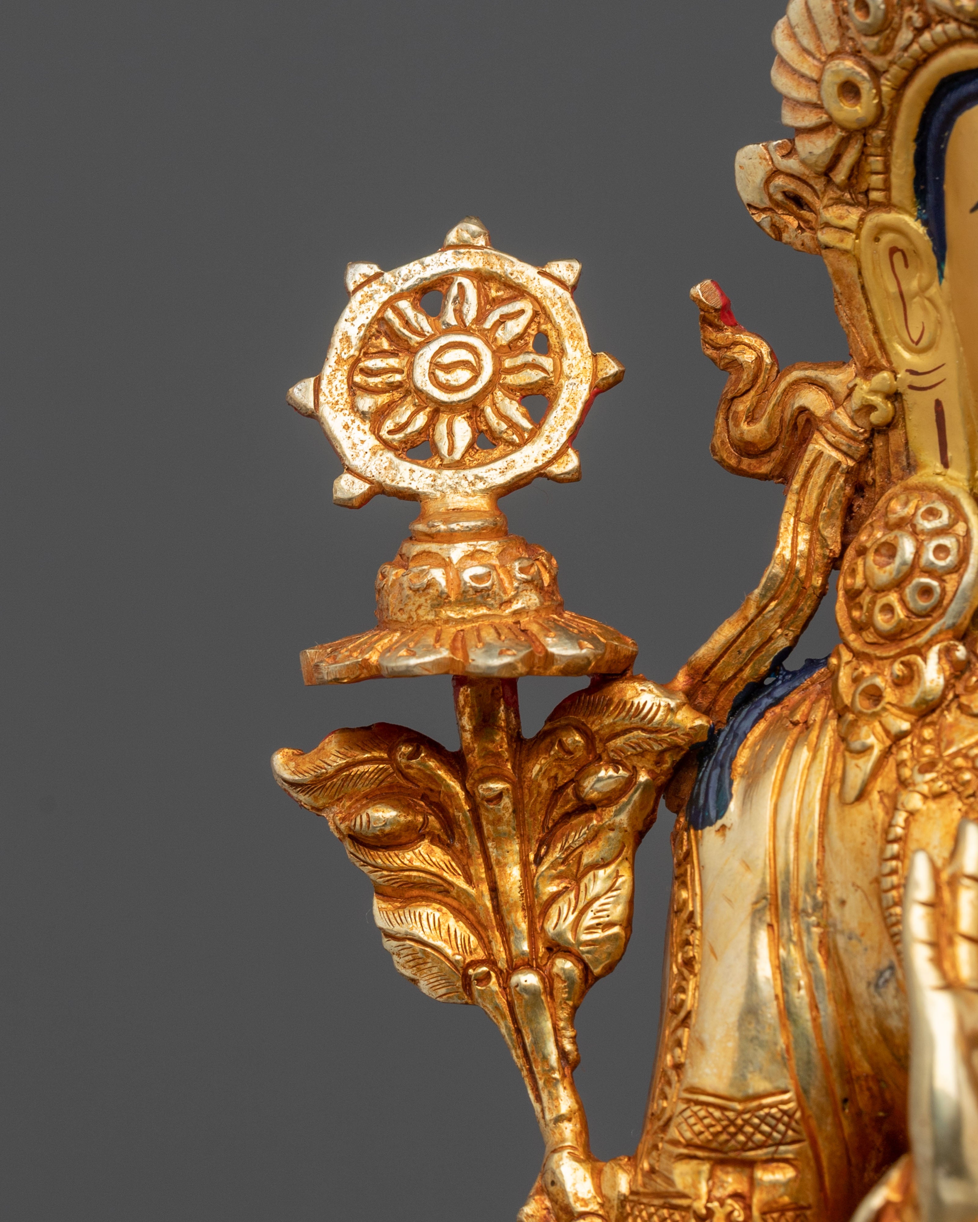 Maitreya Buddha Statue | Handcrafted 24K Gold Gilded