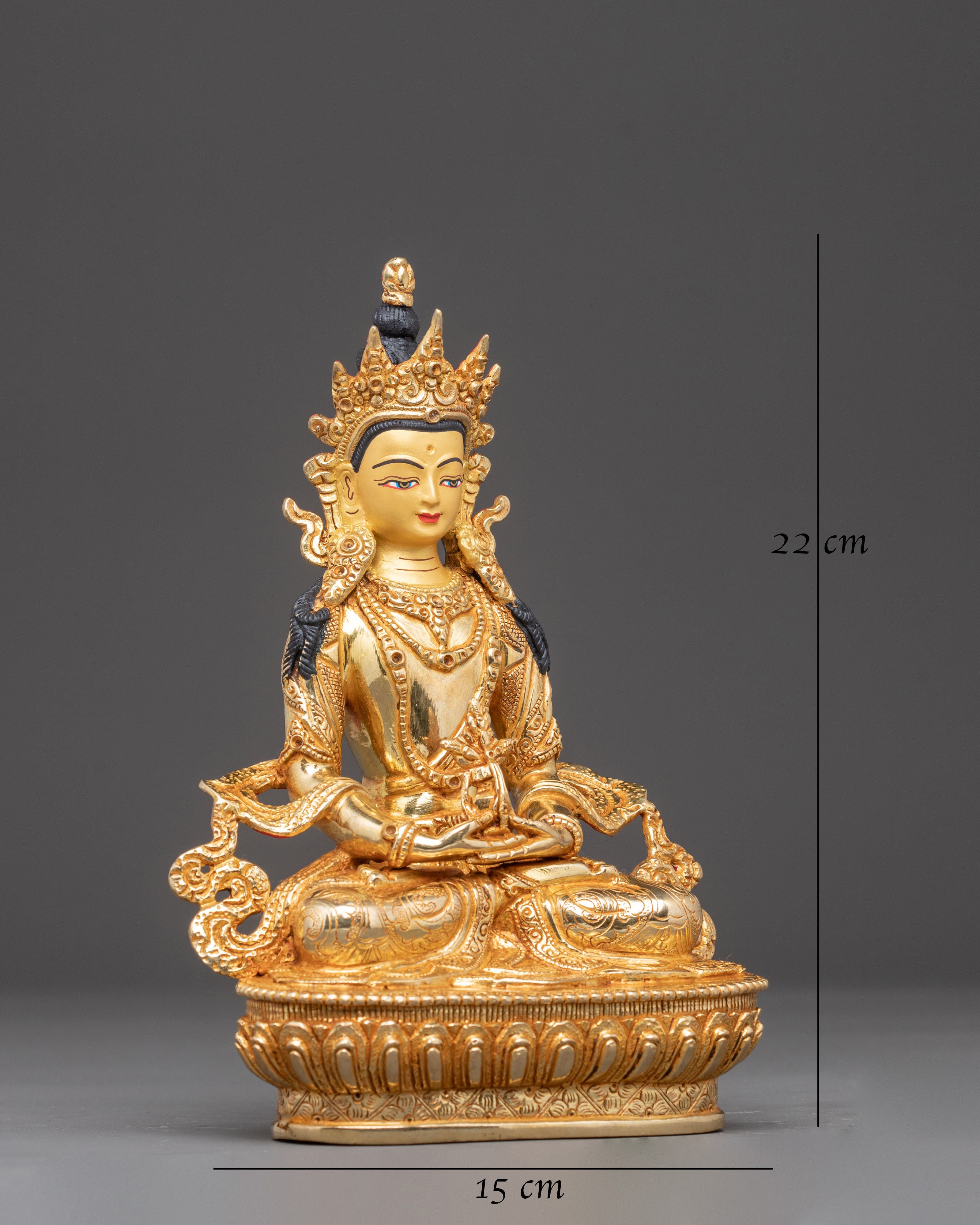 Handmade Sculpture of Long-Life Buddha Amitayus