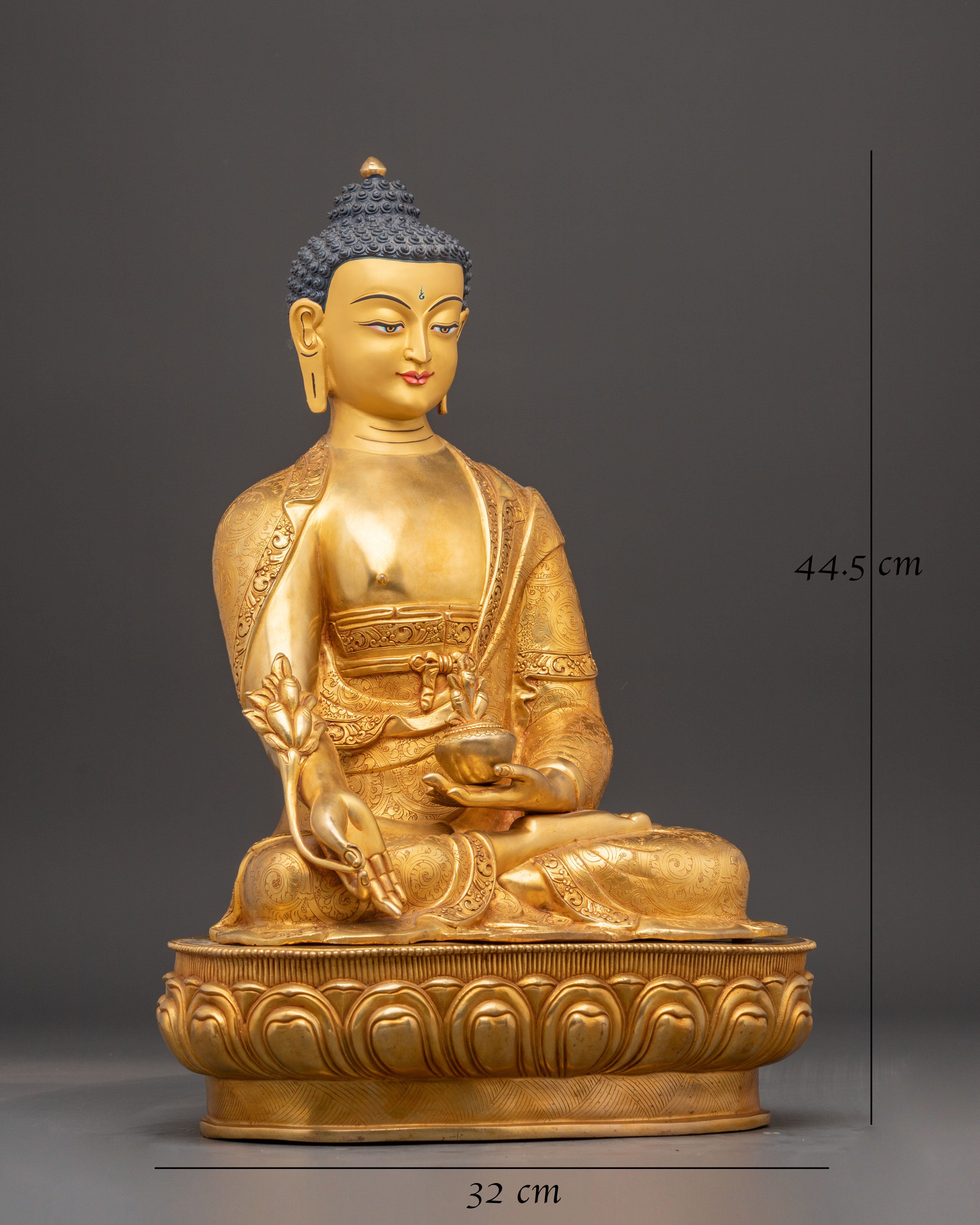 Handmade Sculpture of Medicine Buddha 