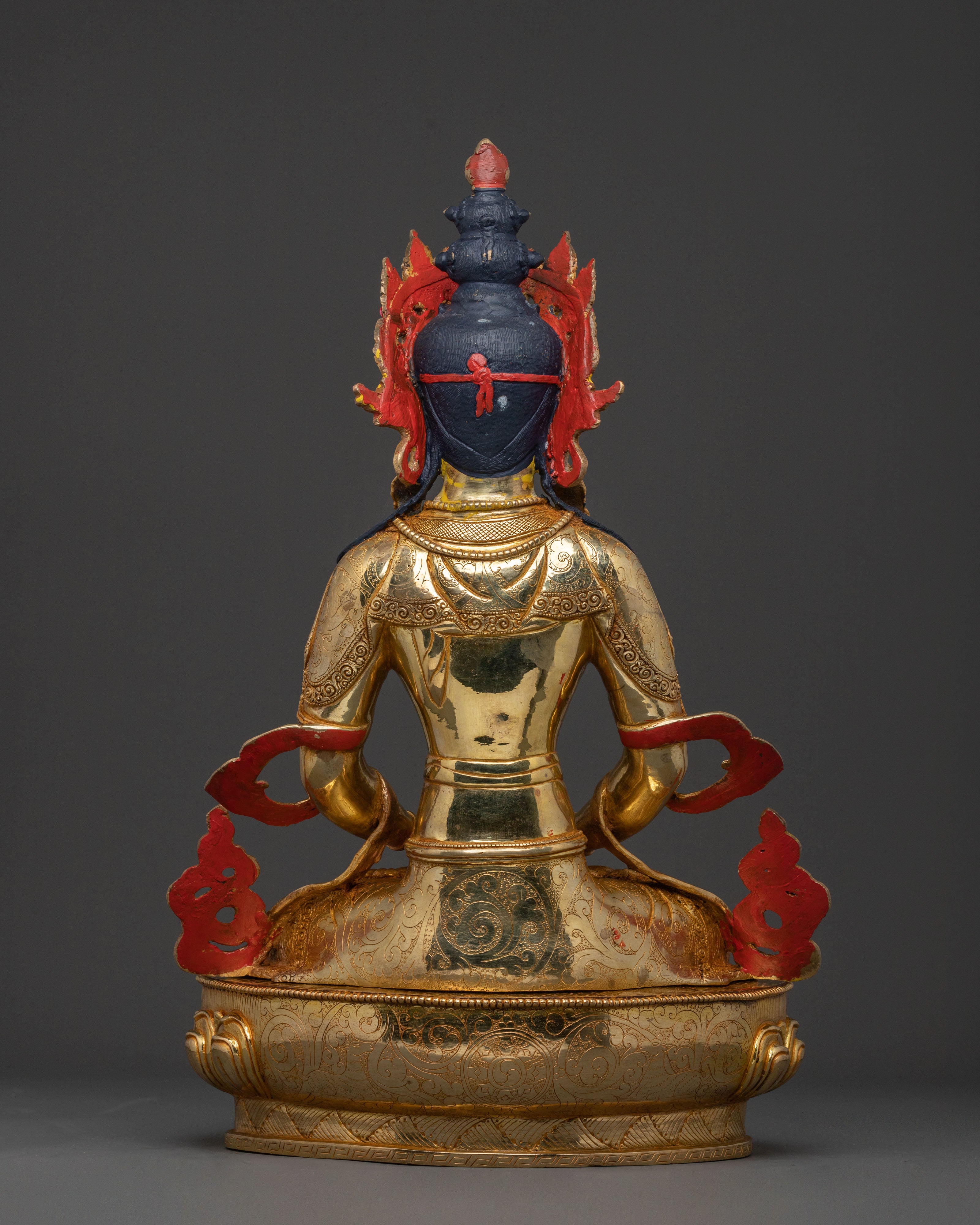 Tibetan Amitayus Long Life Buddha Statue | Himalayan Buddhist Art