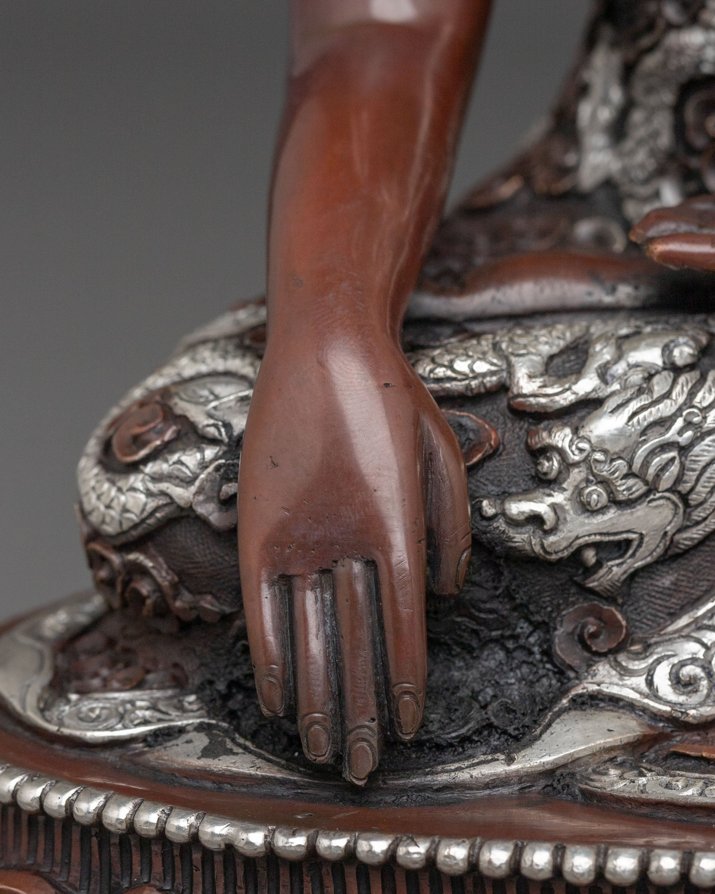 Hand Carved Shakyamuni Buddha Himalayan Sculpture