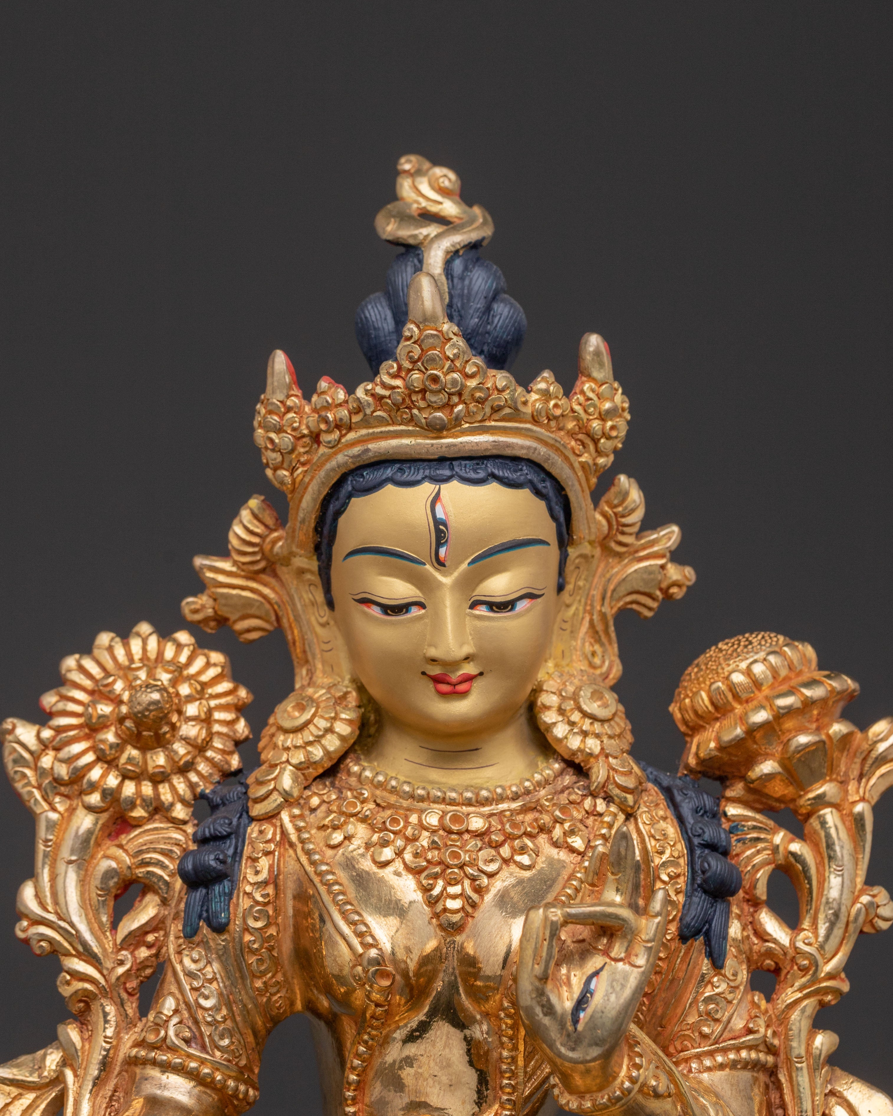 White Tara Statue: Guardian of Health