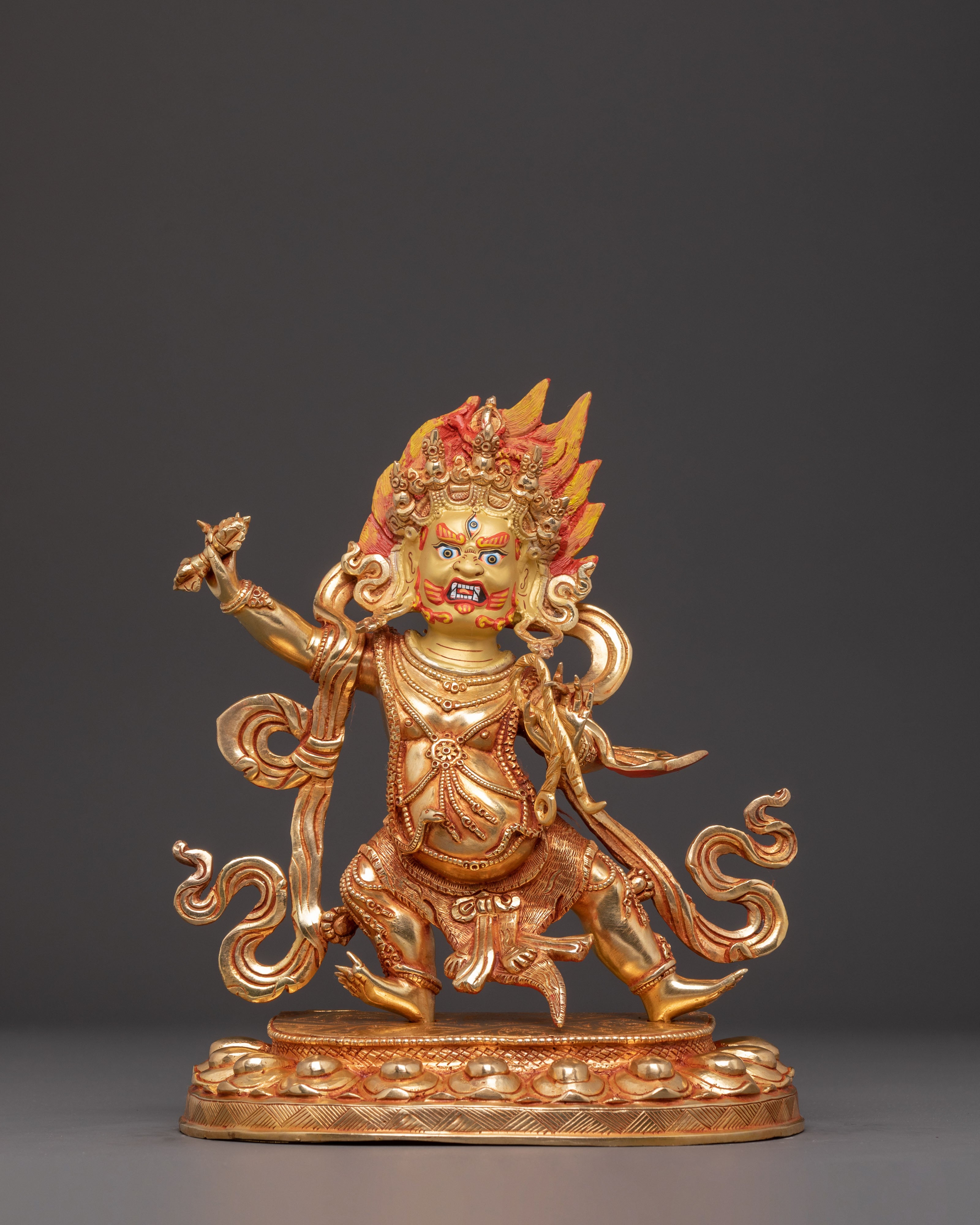 Handmade Vajrapani Statue: Bodhisattva of Protection