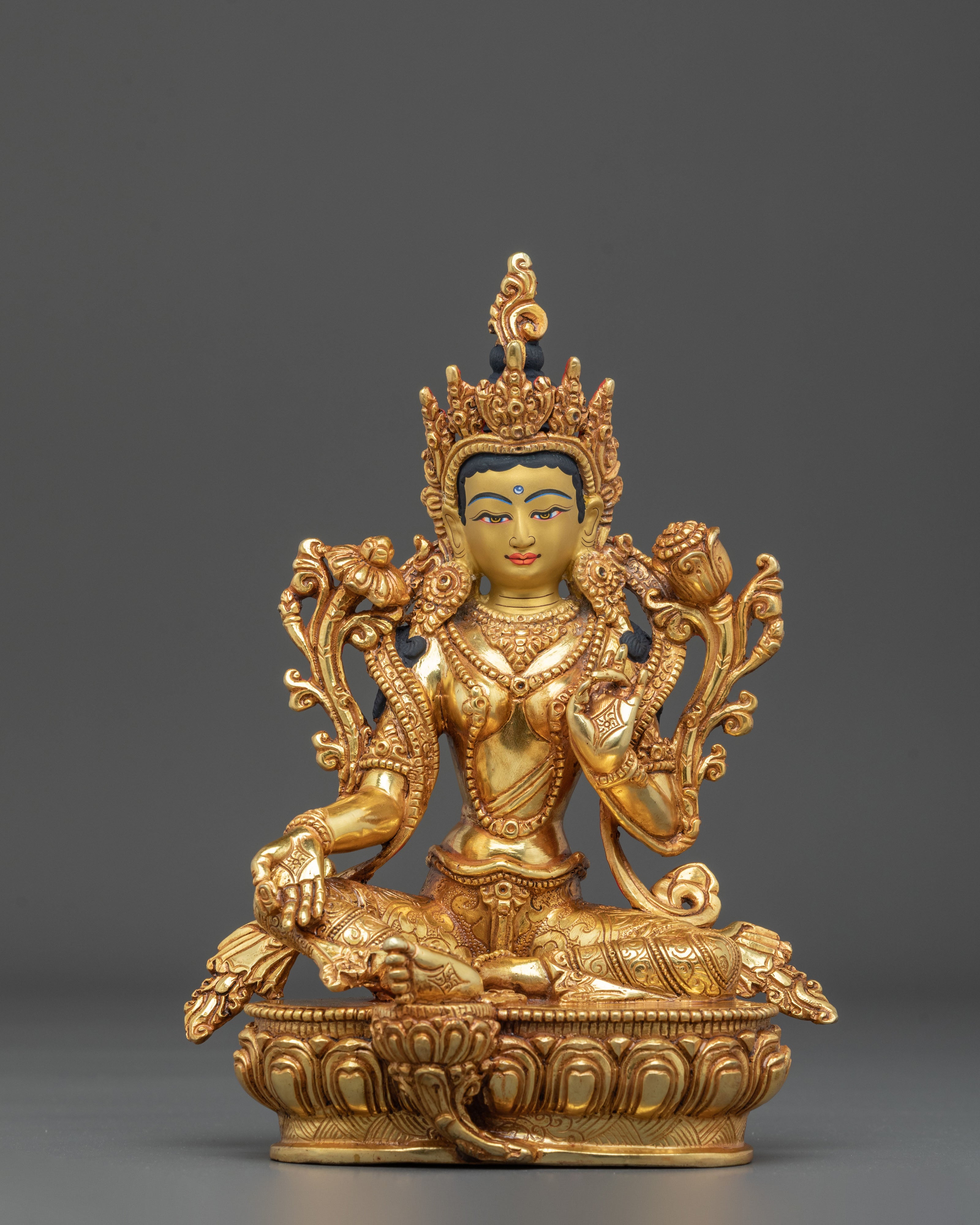 Green Tara Statue: Divine Savior of Compassion