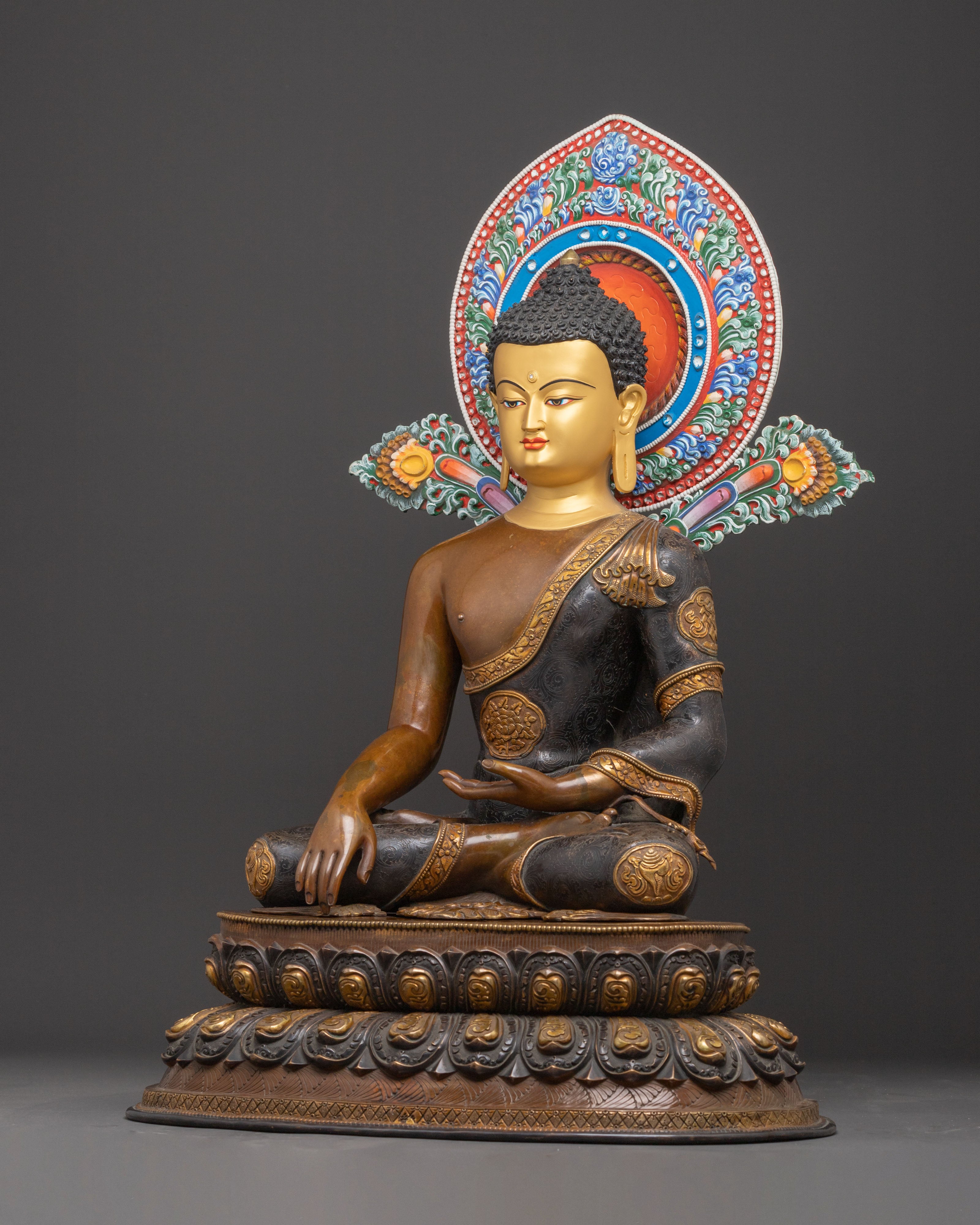 Handcrafted Copper Statue of Shakyamuni Buddha | Historical Buddha