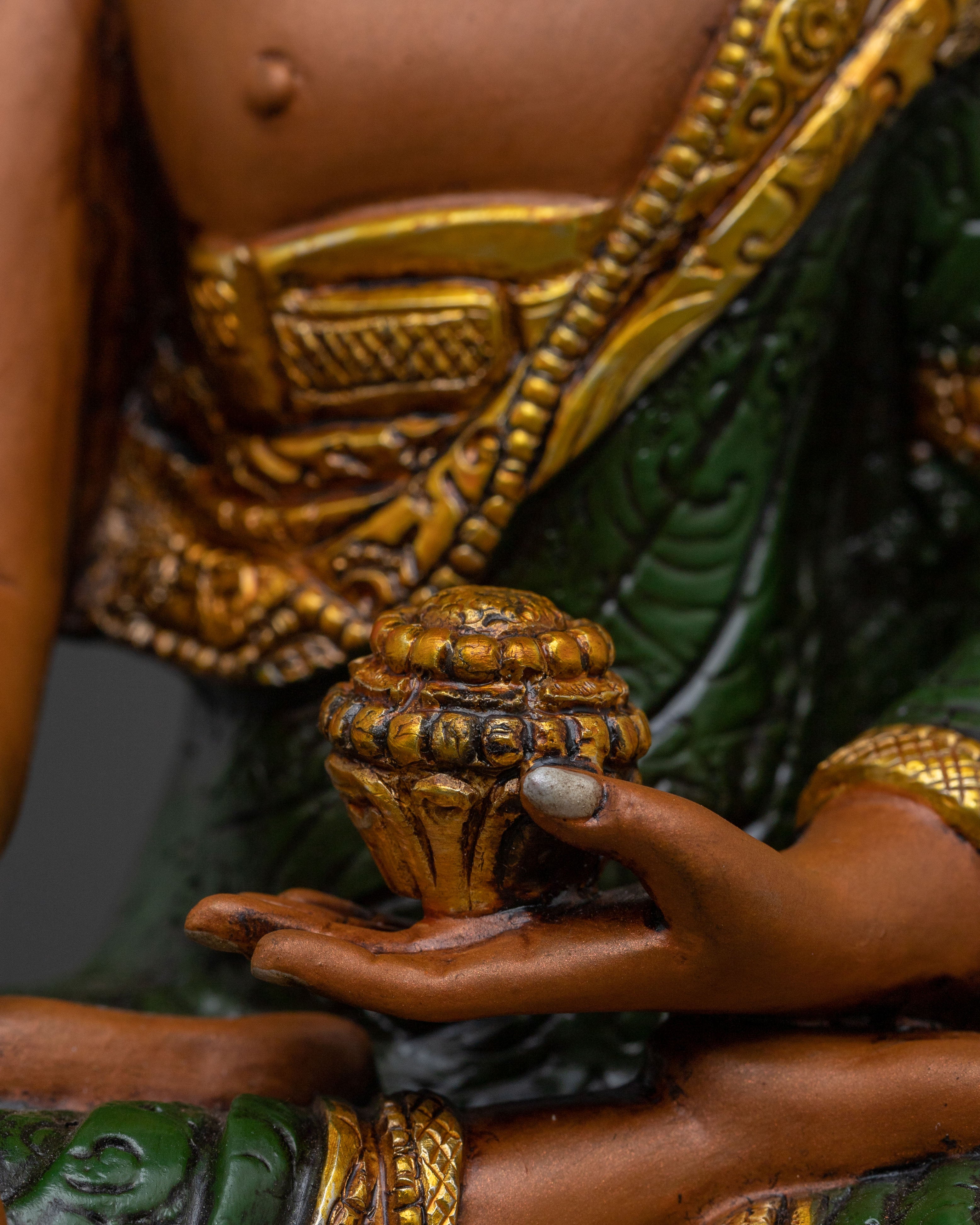 Shakyamuni Buddha Dharma Path Statue – Handcrafted Silver-Plated Serenity