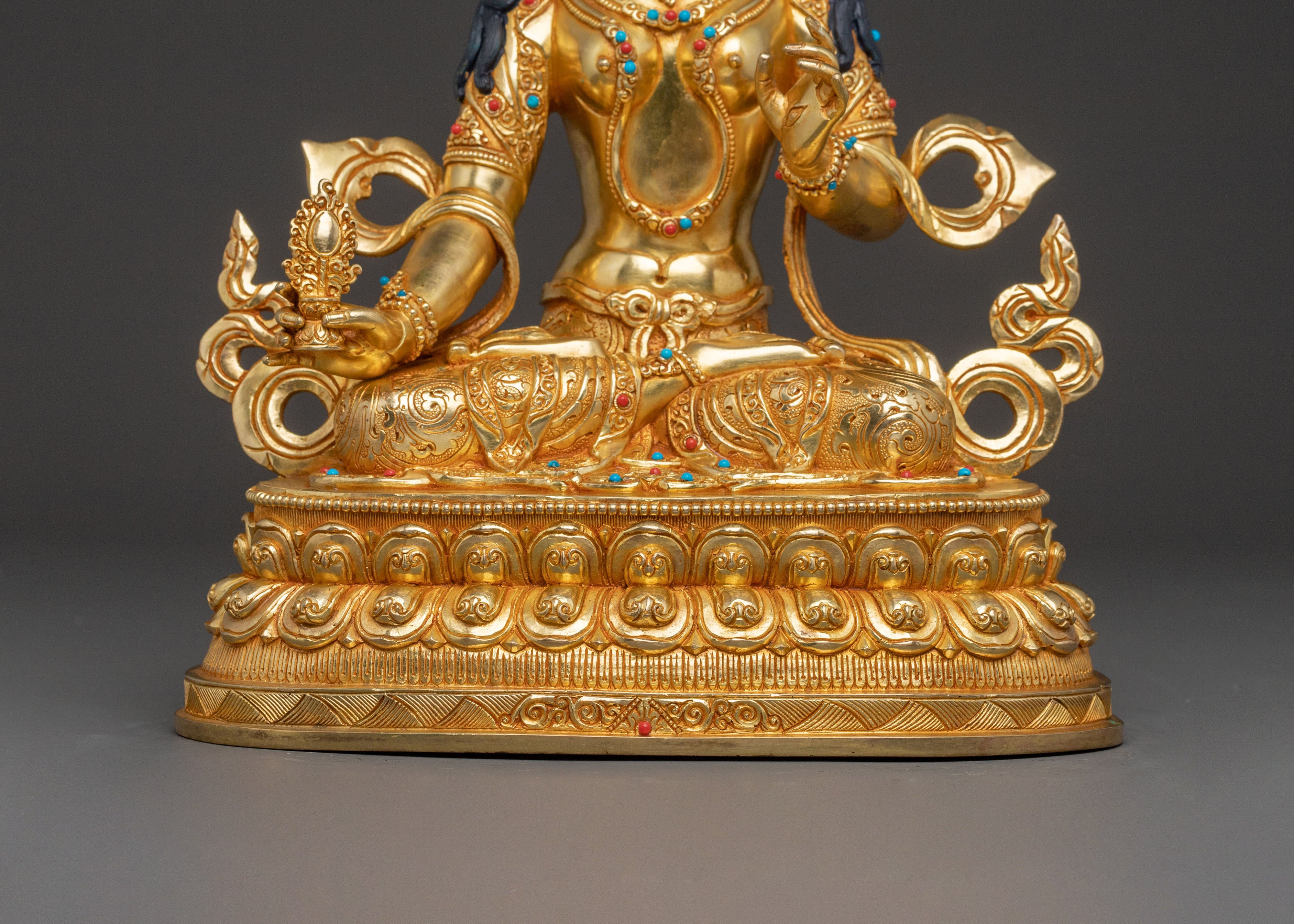 Dukar 24K Gold Gilded Statue | Protection Deity