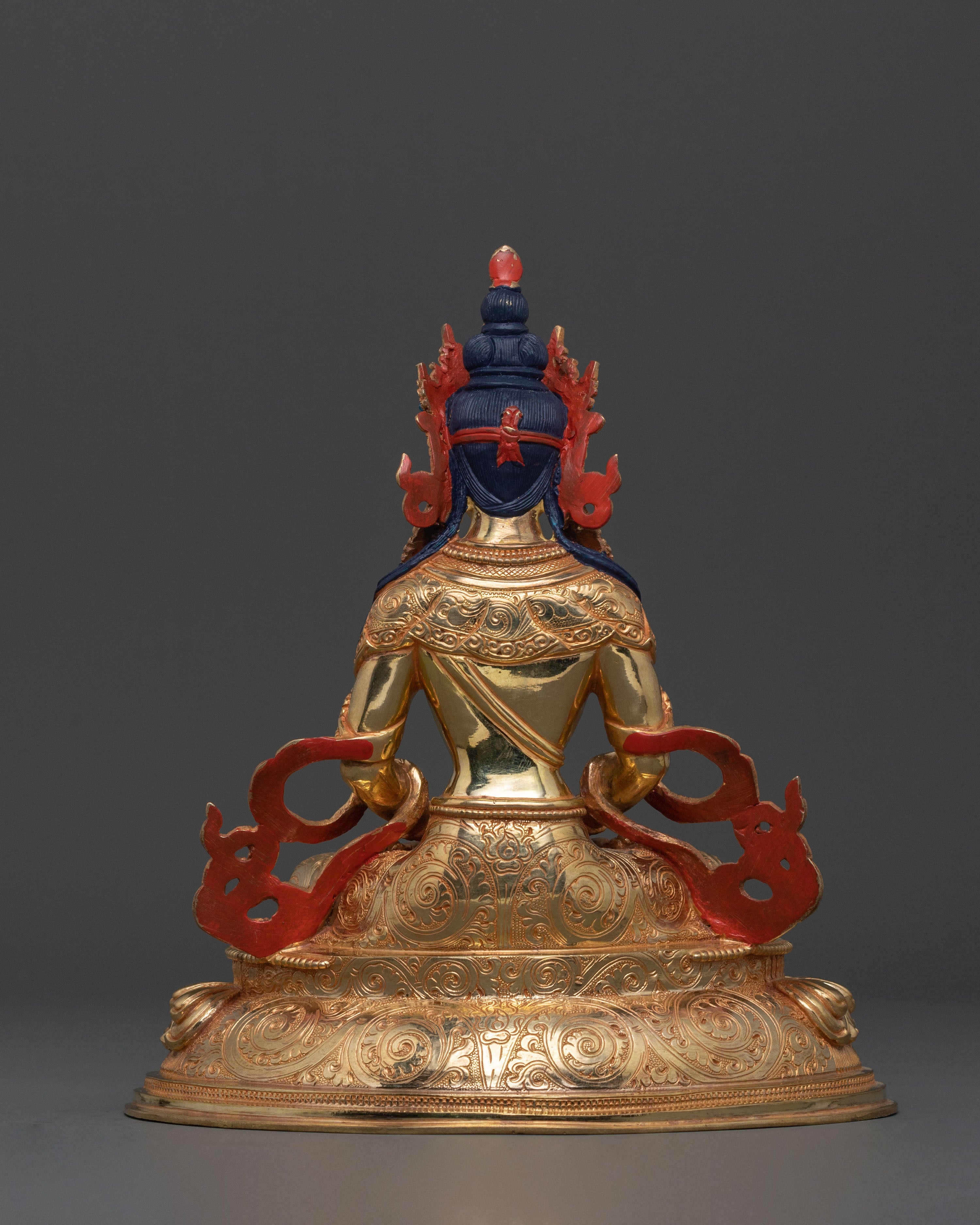 Seven Boddhisattva Tibetan Statue Set in Brilliant 24K Gold