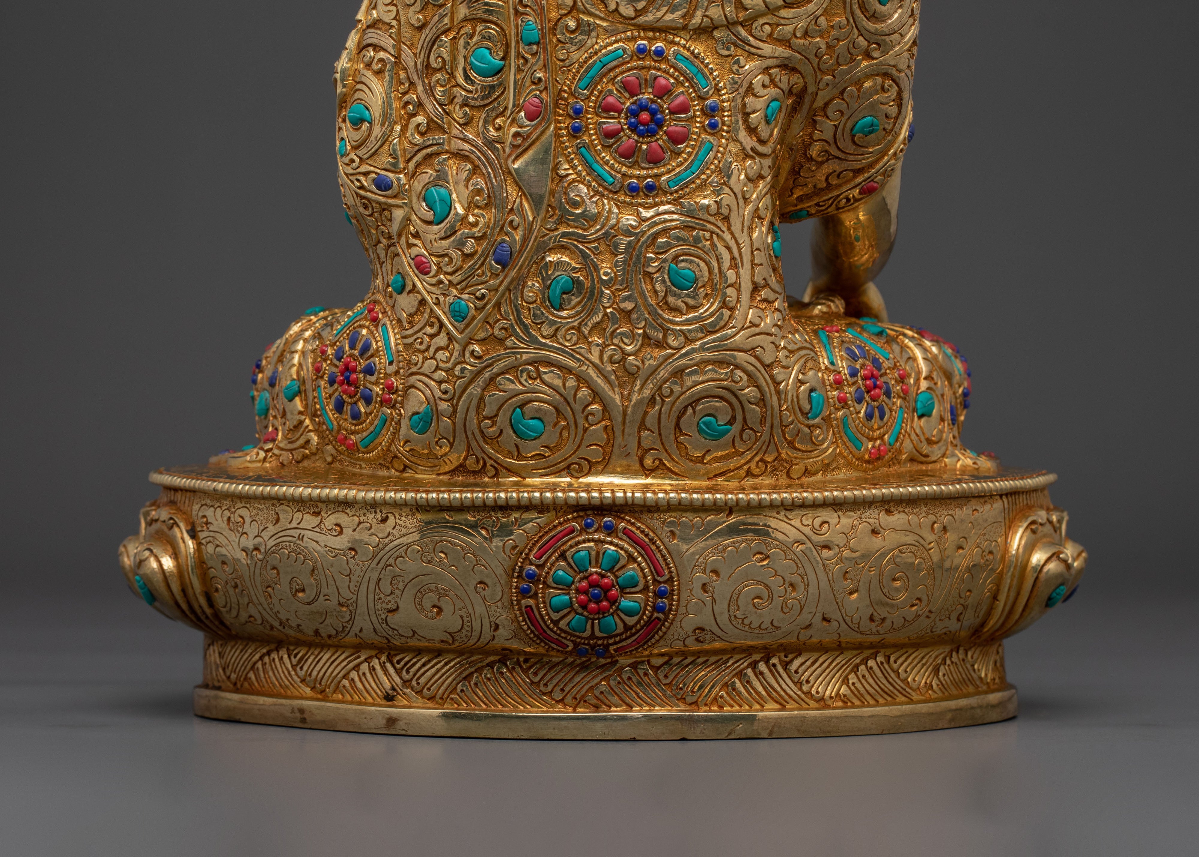 Hand-Carved Shakyamuni Buddha Sculpture | Home Decor