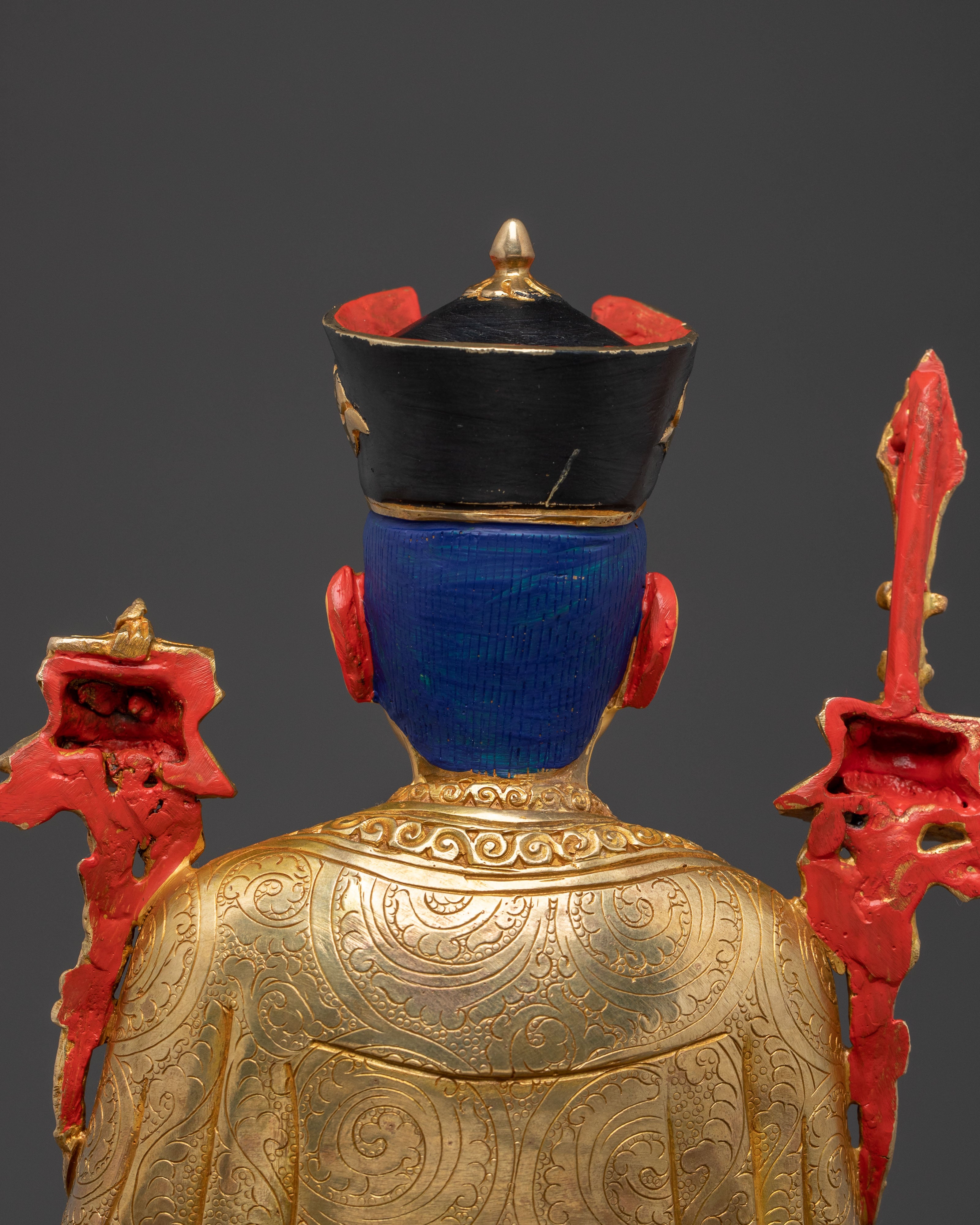 16th Karmapa Spiritual Statue – 24K Gold Gilded Copper