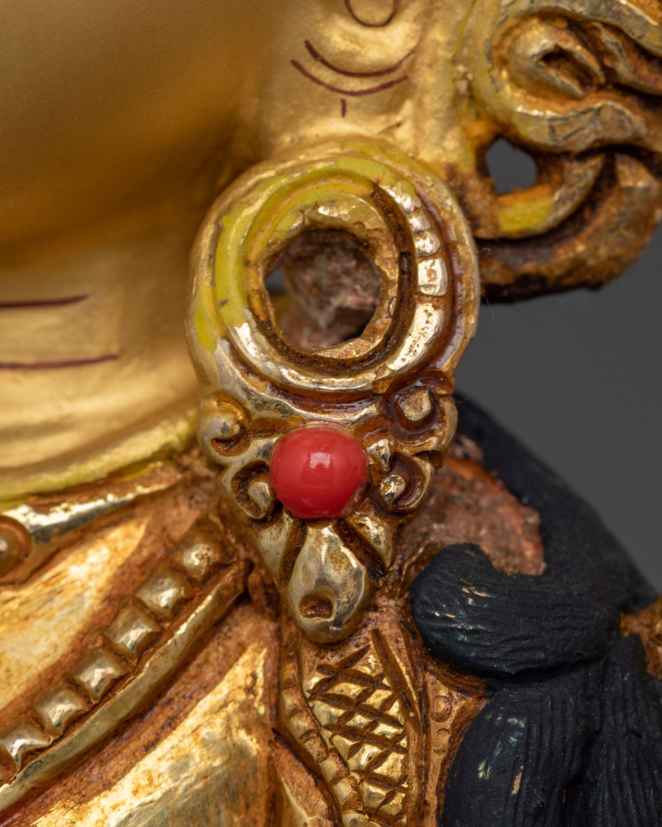 Green Tara Sacred Statue: Handcrafted in Nepal