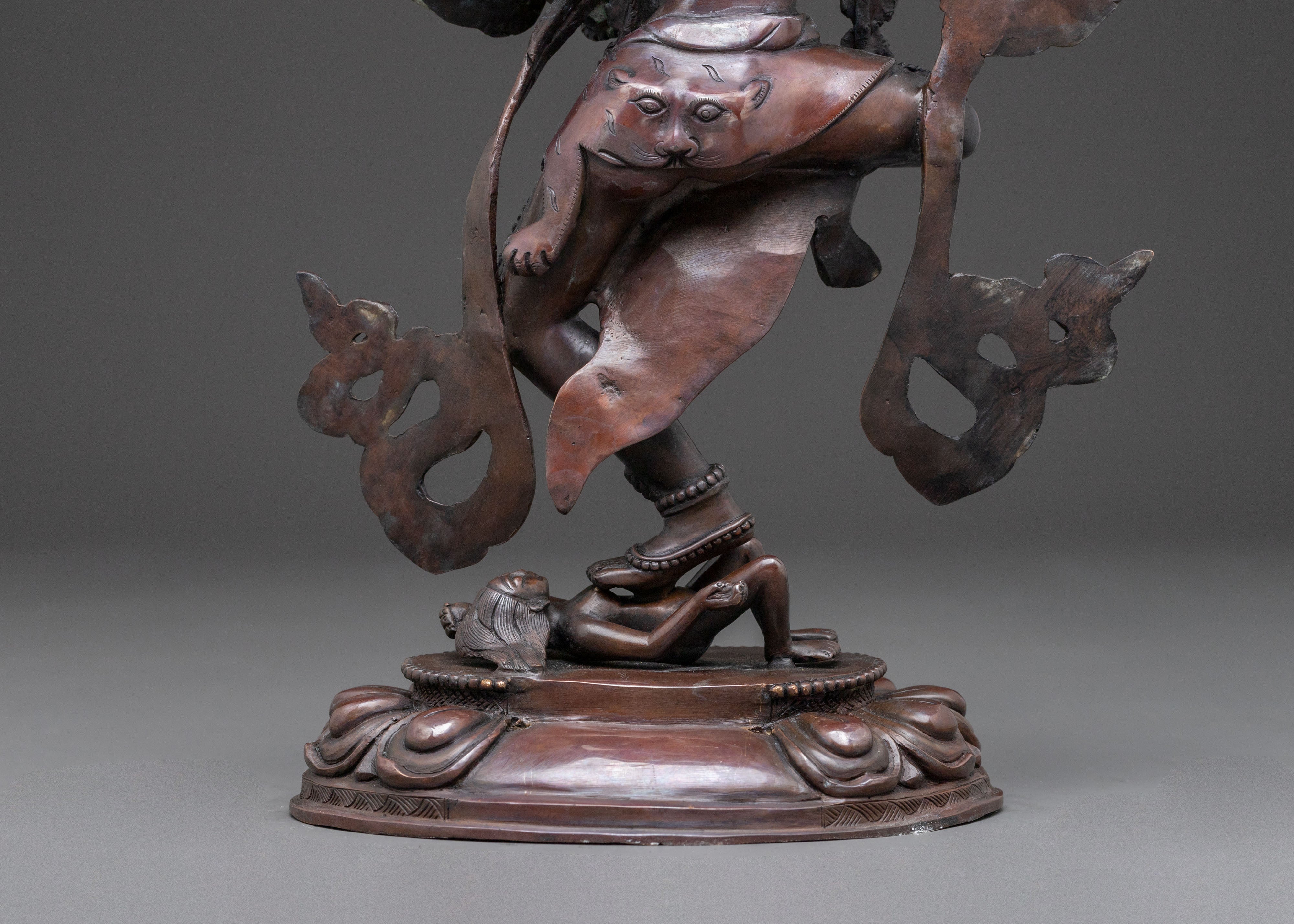 Dorje Phagmo Statue | Oxidized Copper Serenity