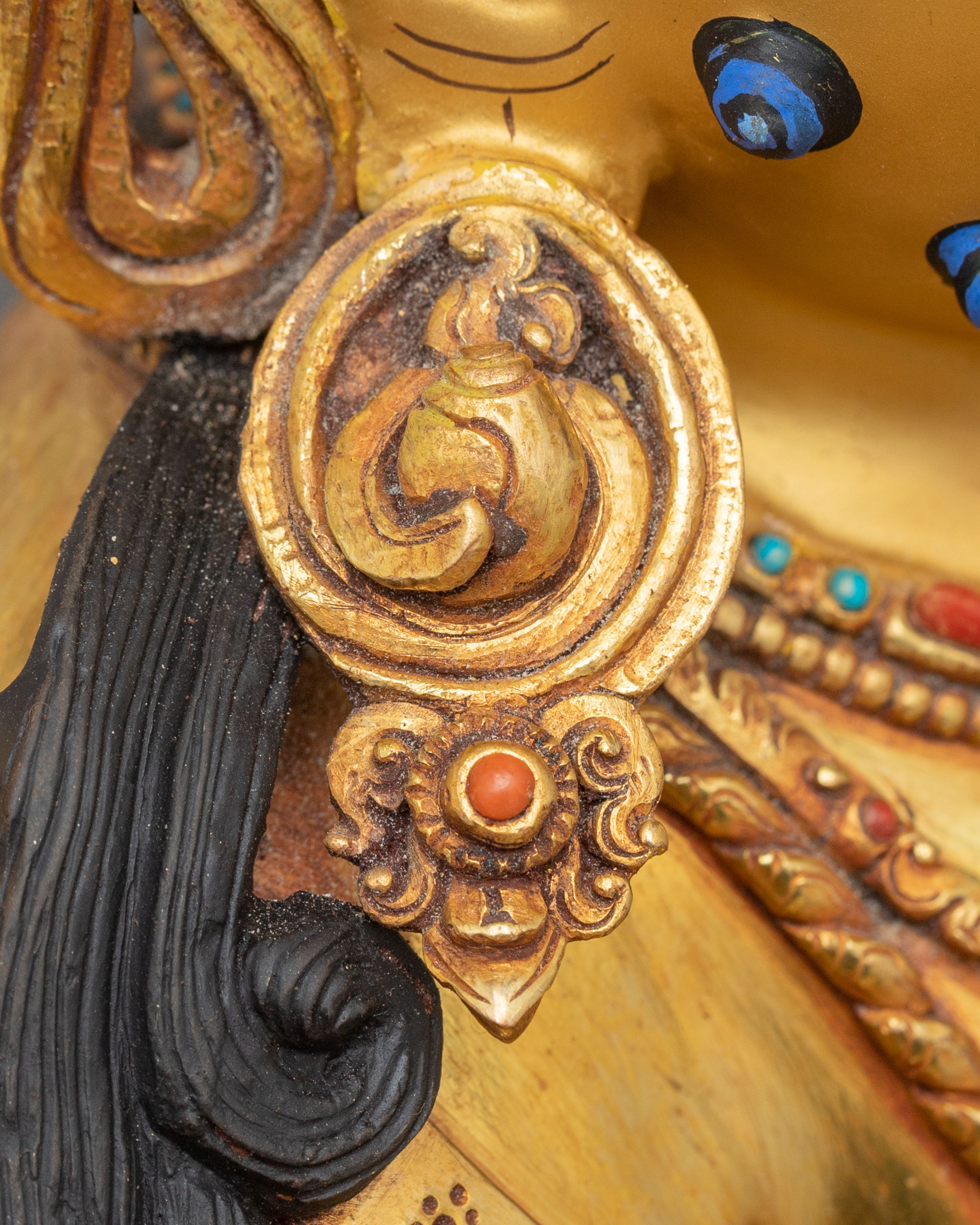 Dzambhala 24K Gold-Coated Statue | Nepalese Craftsmanship