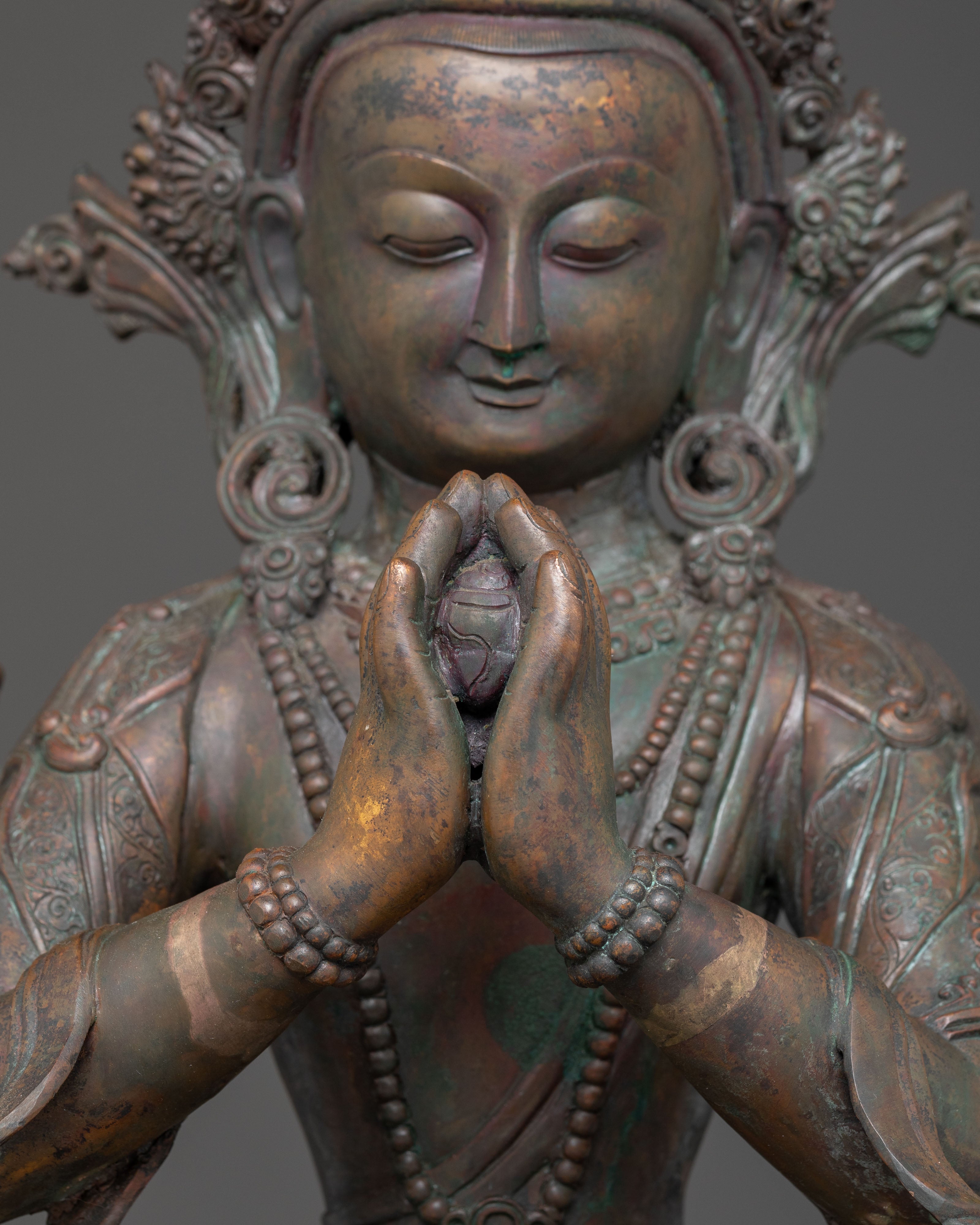Handmade Chenrezig Statue of Wisdom | Bodhisattva Avalokiteshvara Sculpture