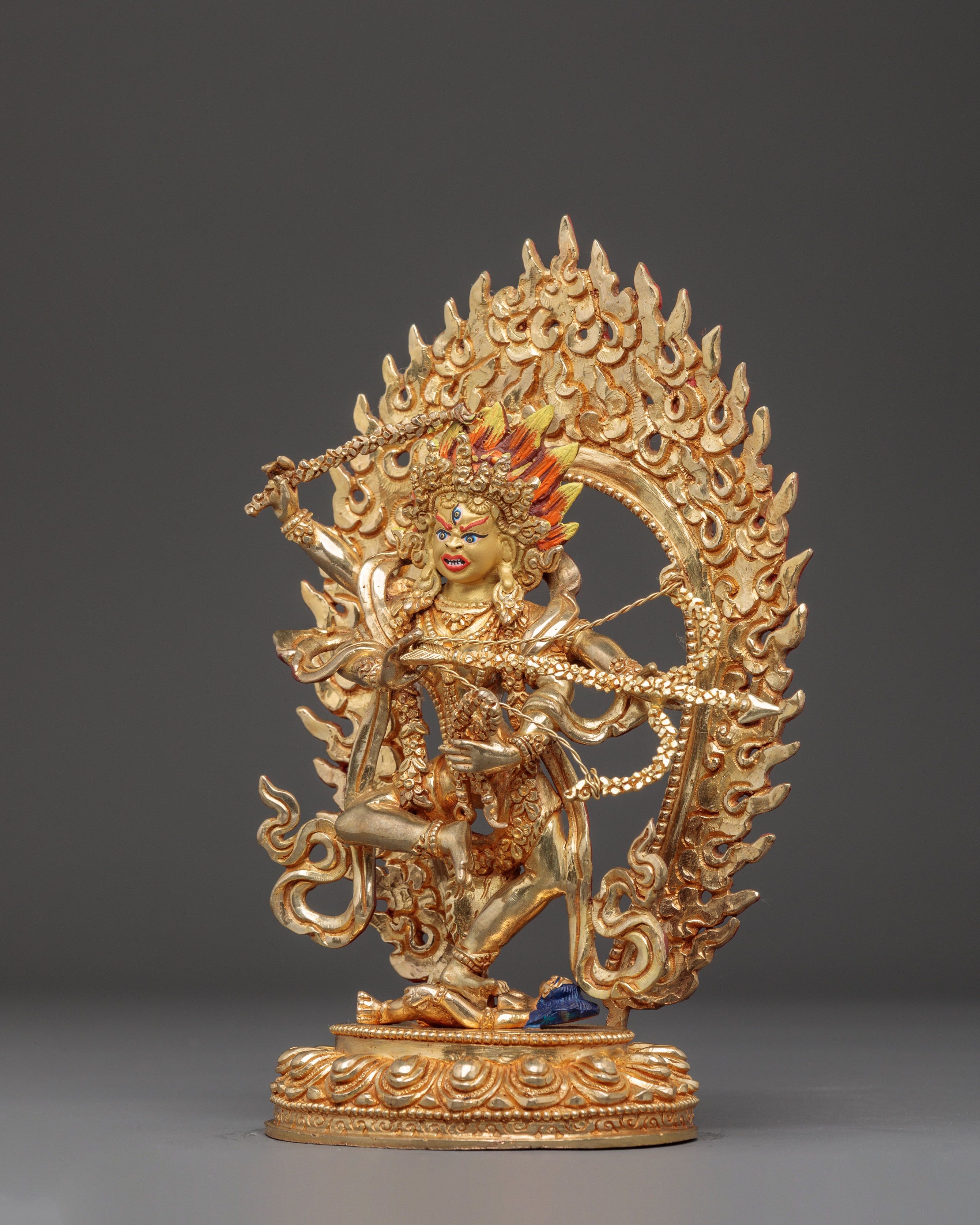 Golden Statue of Dakini Kurukulla | Tantric Goddess of Love
