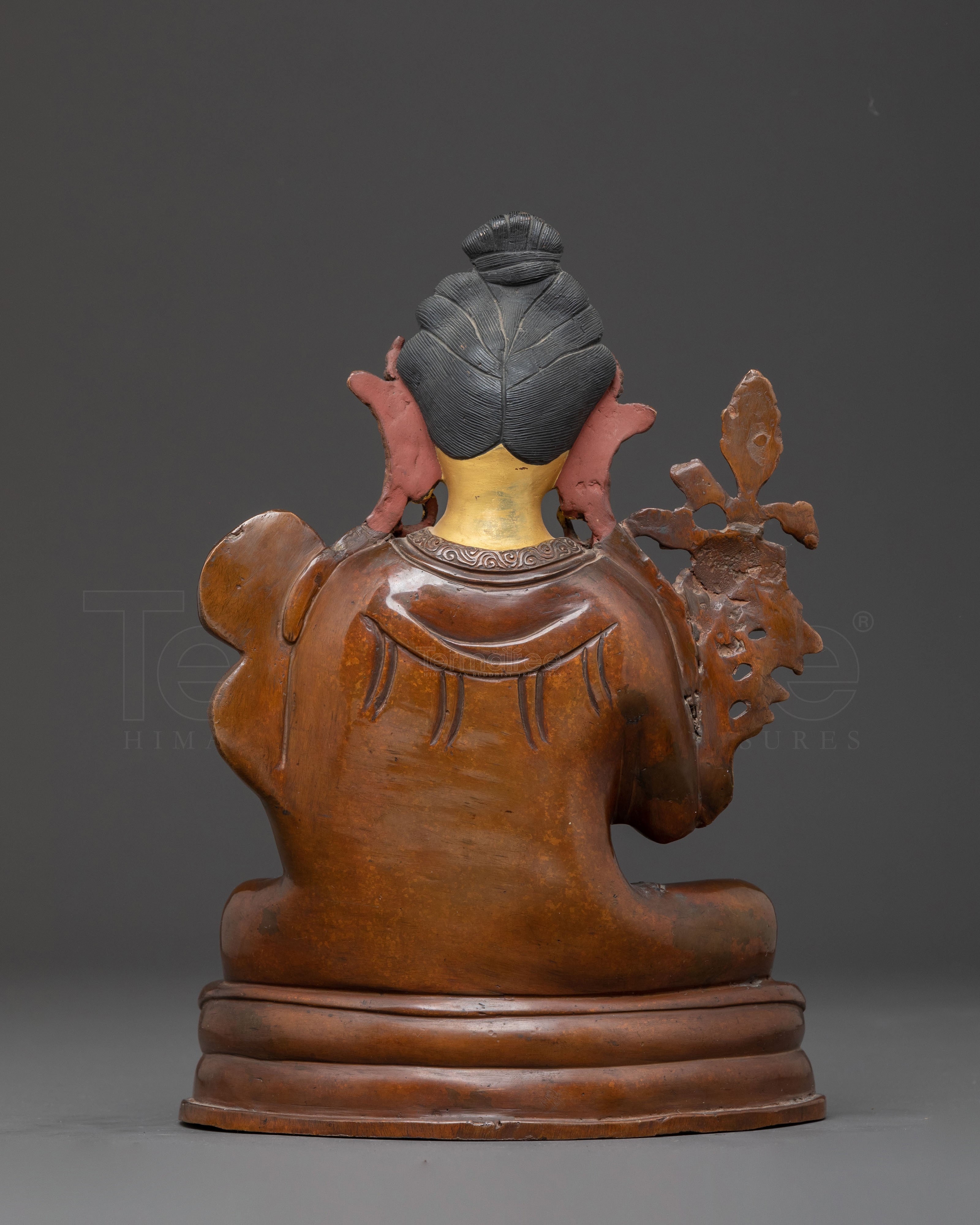 Tibetan Bodhisattva Statue – Oxidized Copper Masterpiece