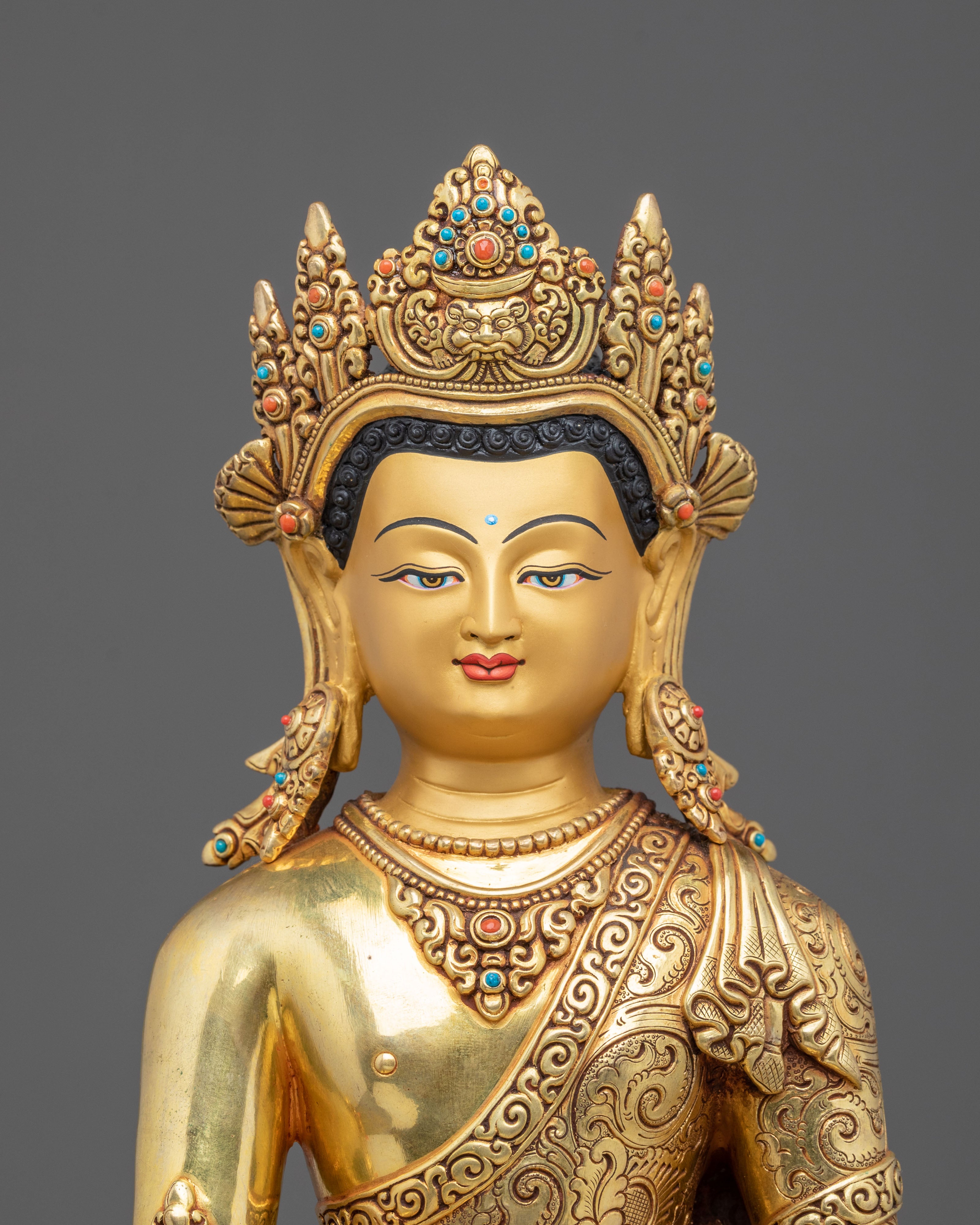 Crown Shakyamuni Buddha Statue | Founder of Buddhism