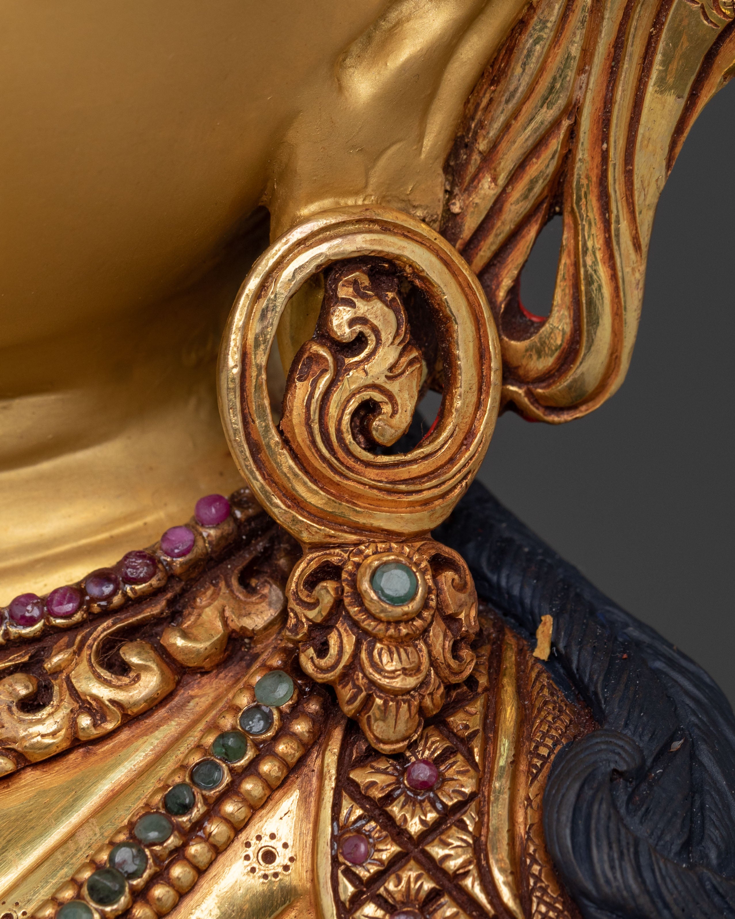 Vajrasattva: 24K Gold Gilded Copper Statue