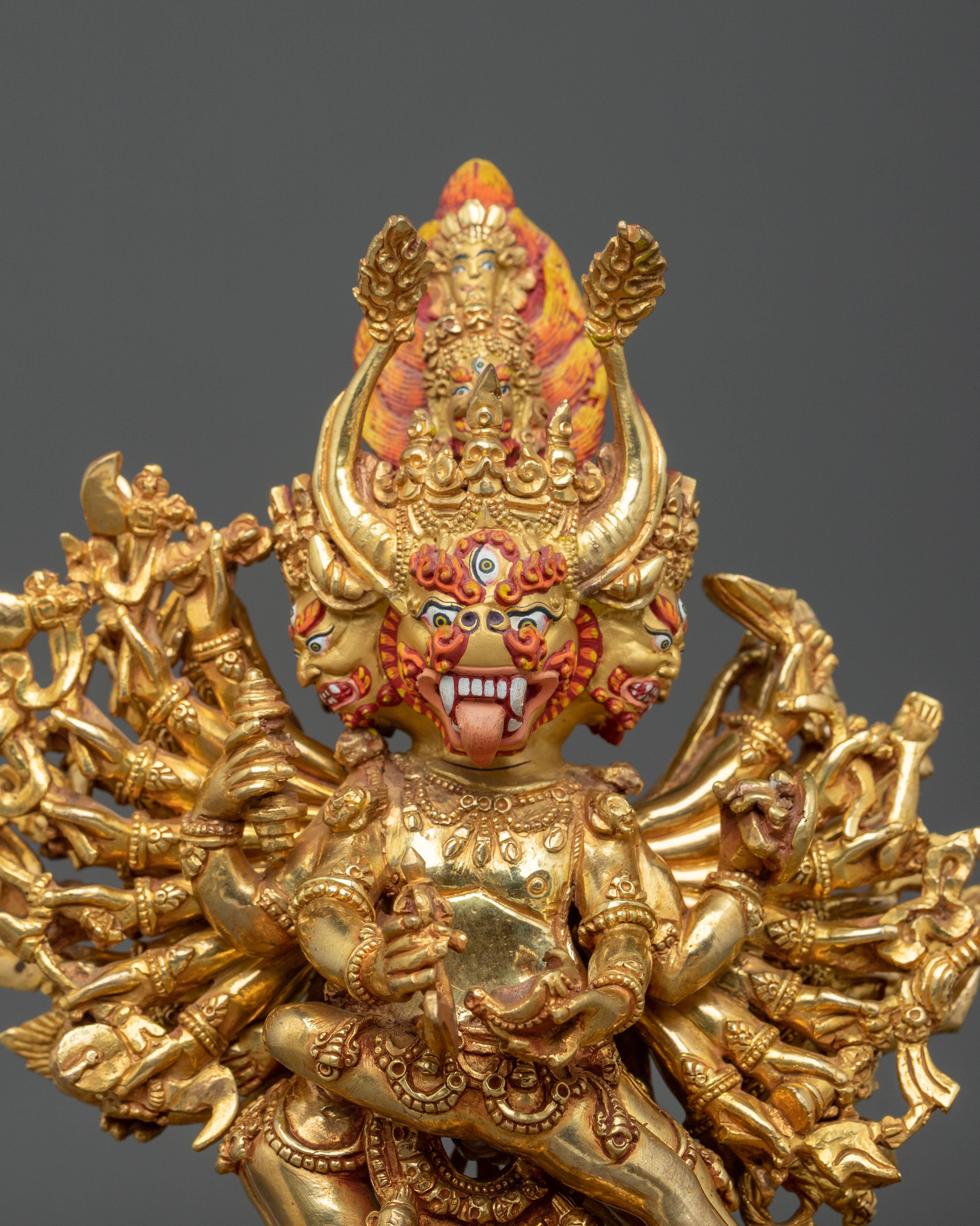 Yamantaka Wrathful Wisdom Statue: Destroyer of Ignorance