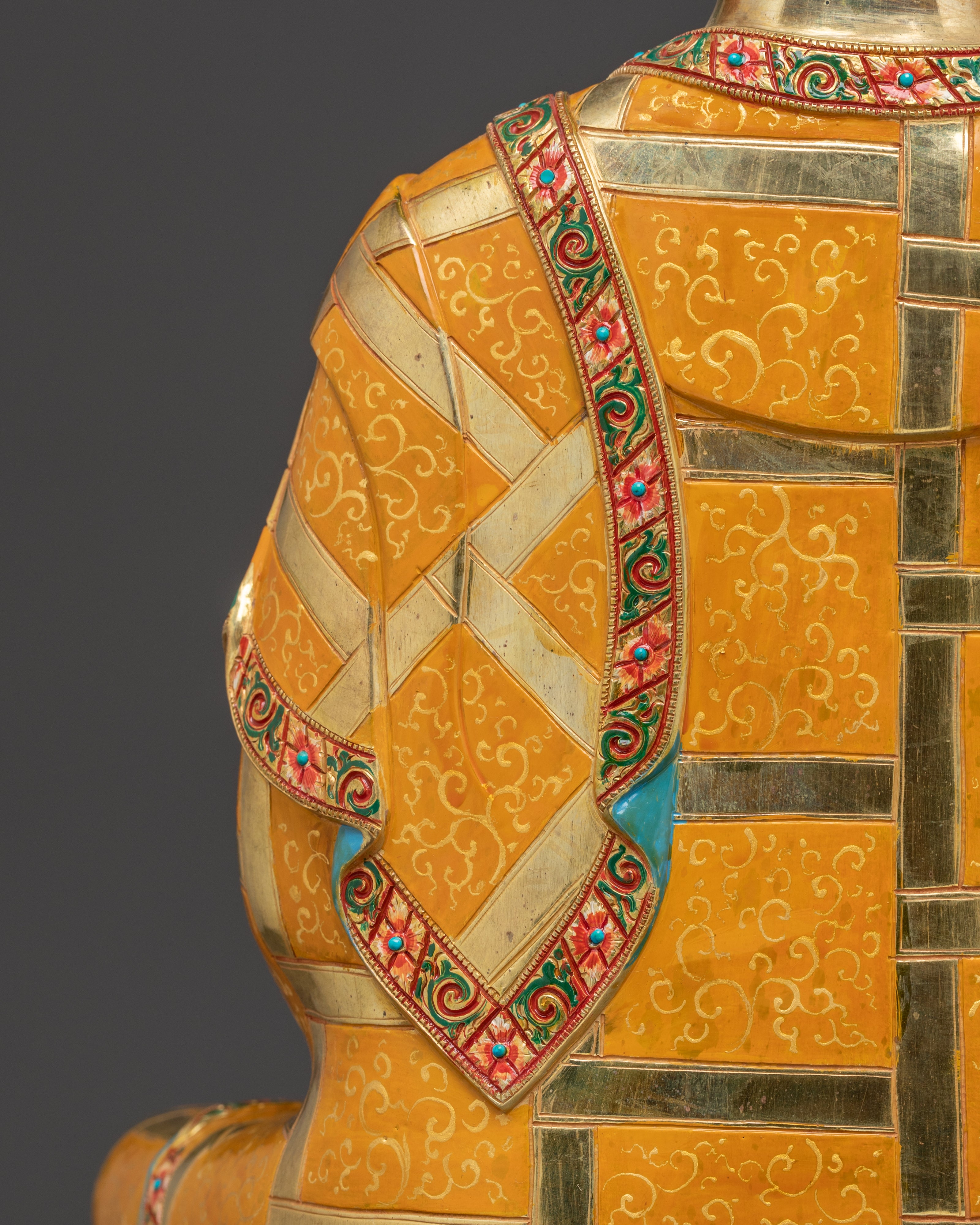 Golden Healing Statue of Medicine Buddha | Divine Healer