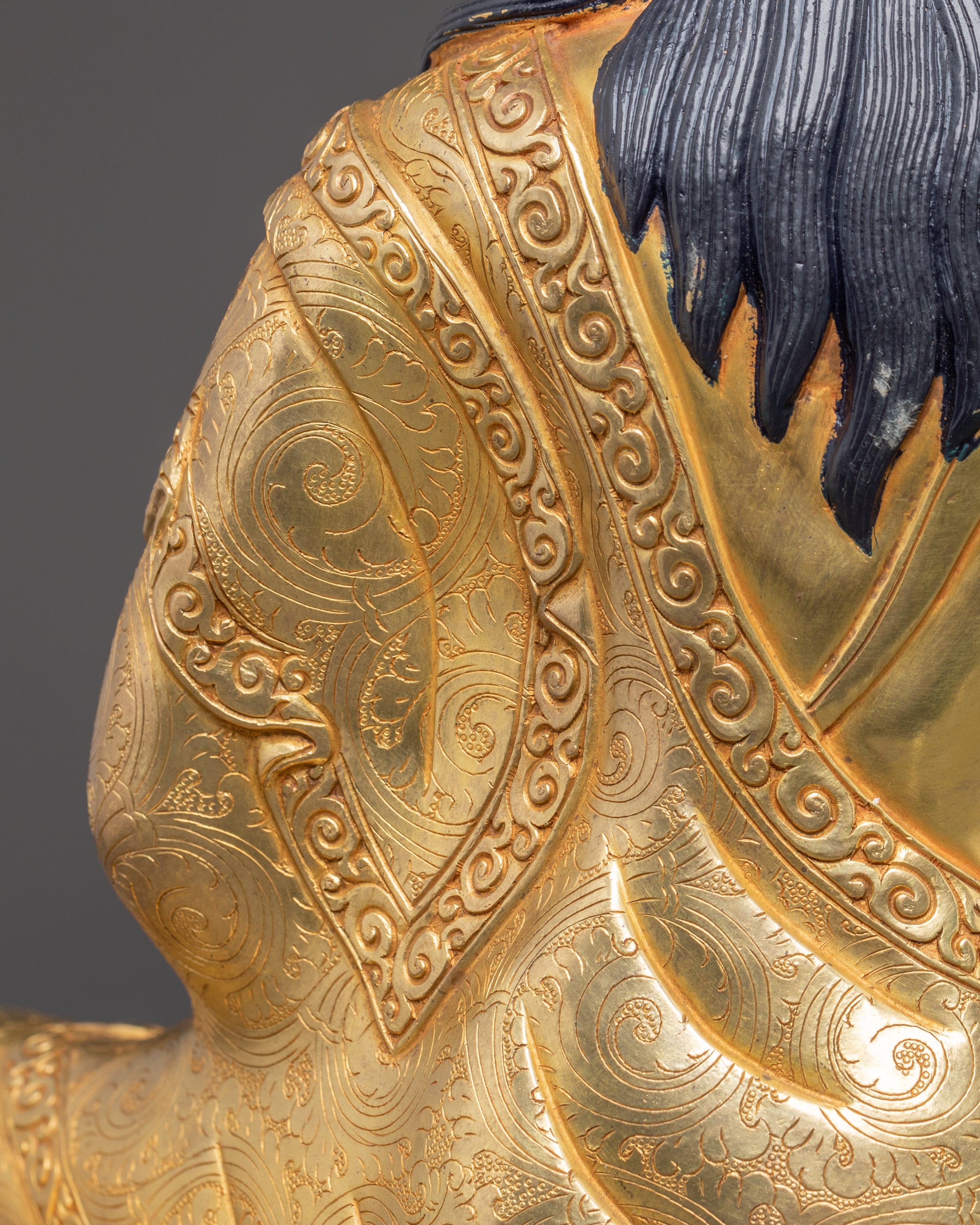 Kagyu Masters Statue Set | Marpha, Milarepa, & Gampopa Copper Sculptures