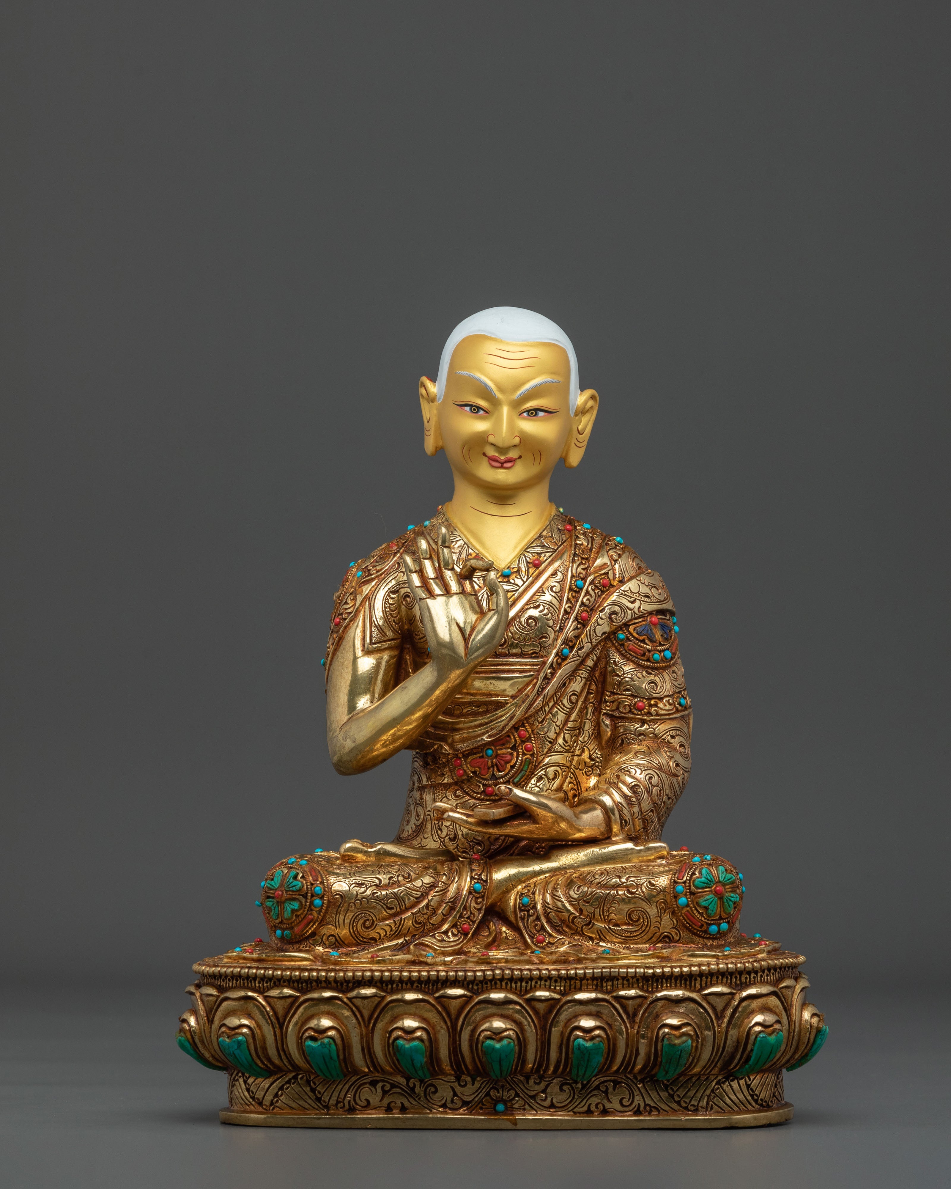 Disciples of Tsongkhapa Sacred Statue | Guardians of the Gelug Lineage