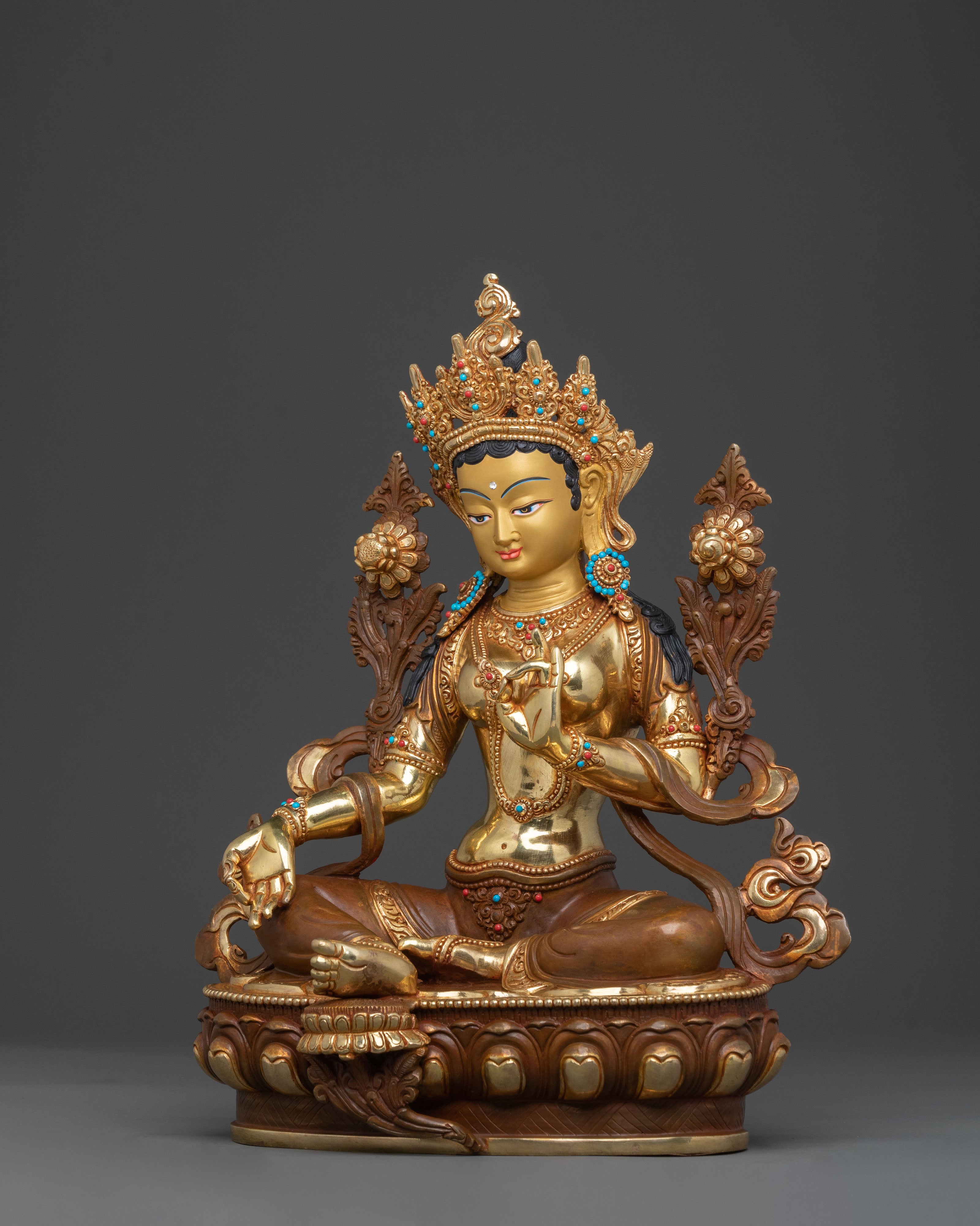 Guardian Green Tara Statue | Goddess of Compassion