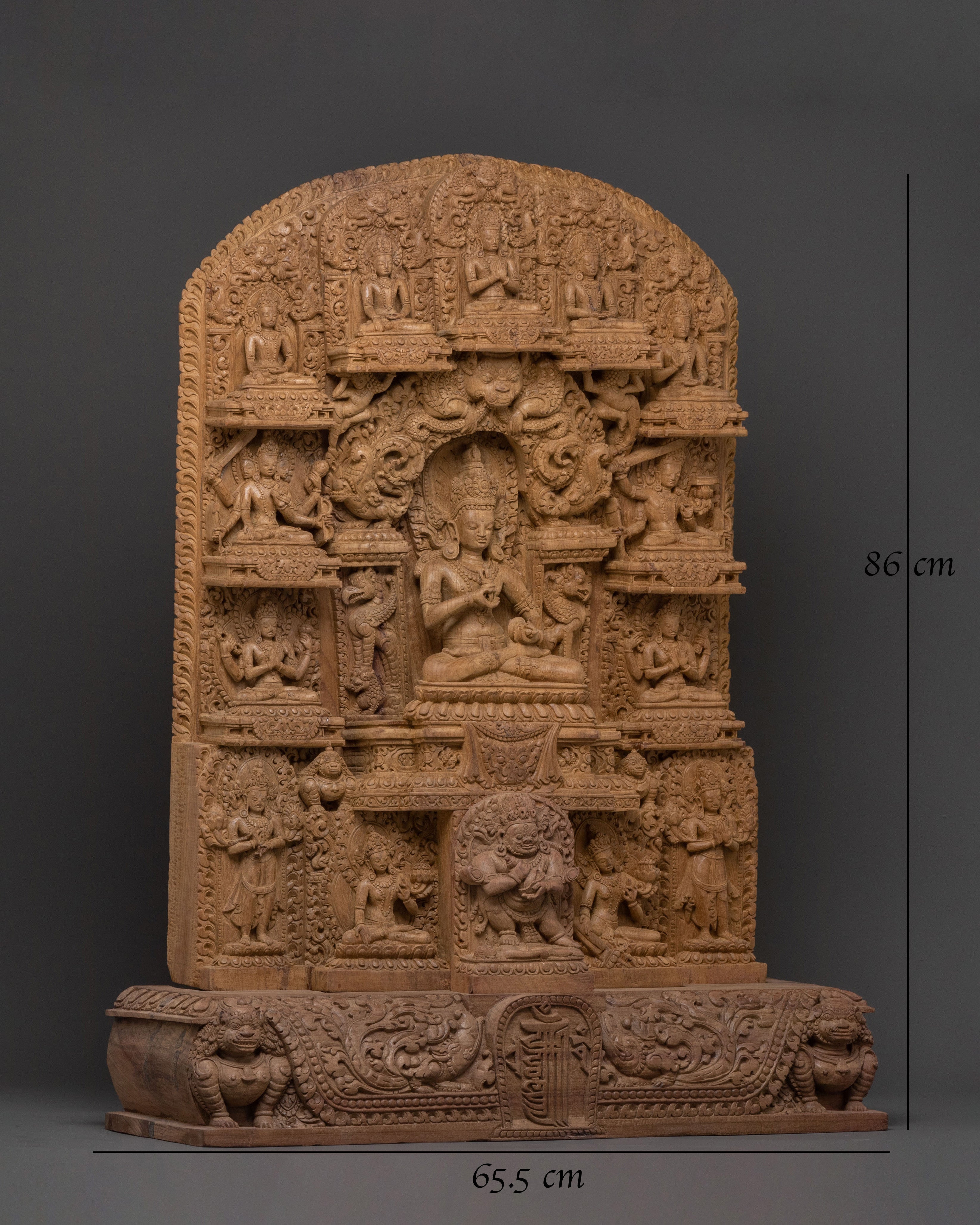 Vajrasattva Purification Wooden Sculpture | Home Decor