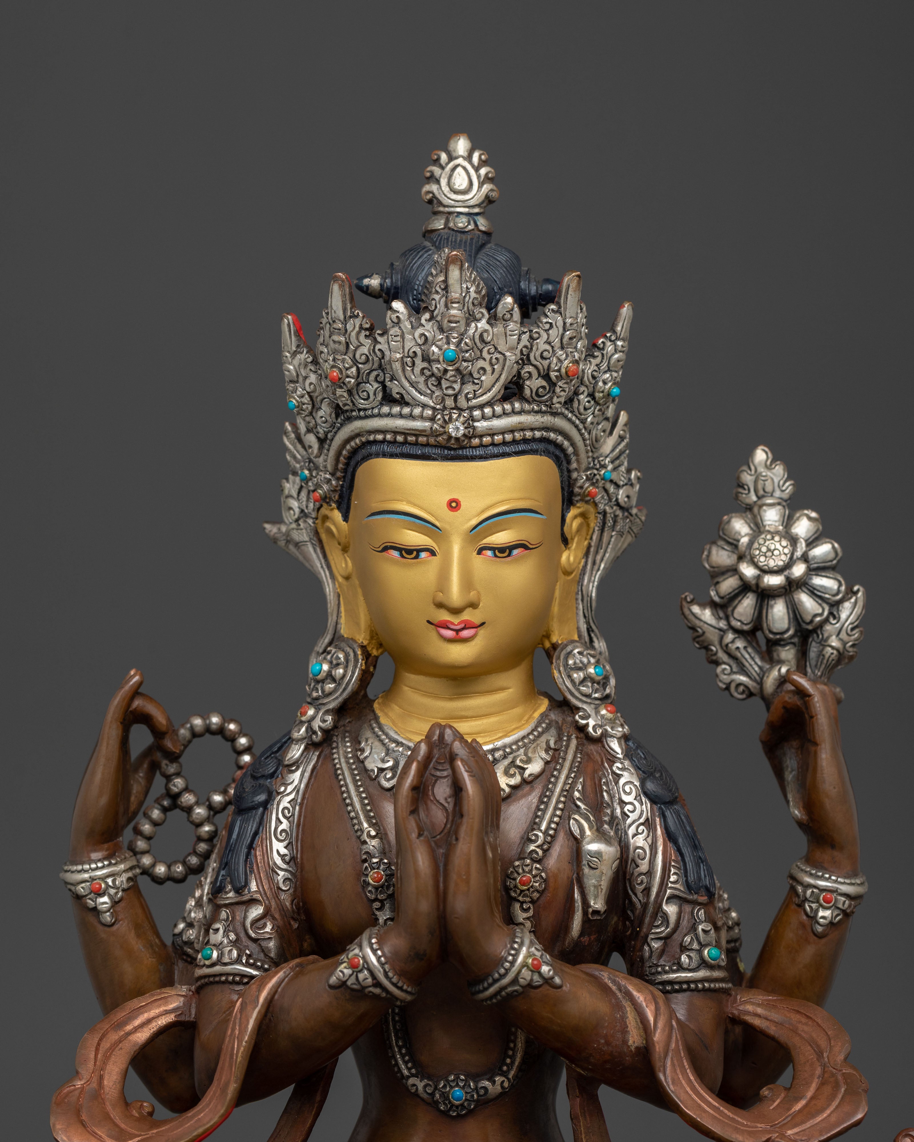 Chenrezig Sacred Sculpture | Handcrafted Devotion