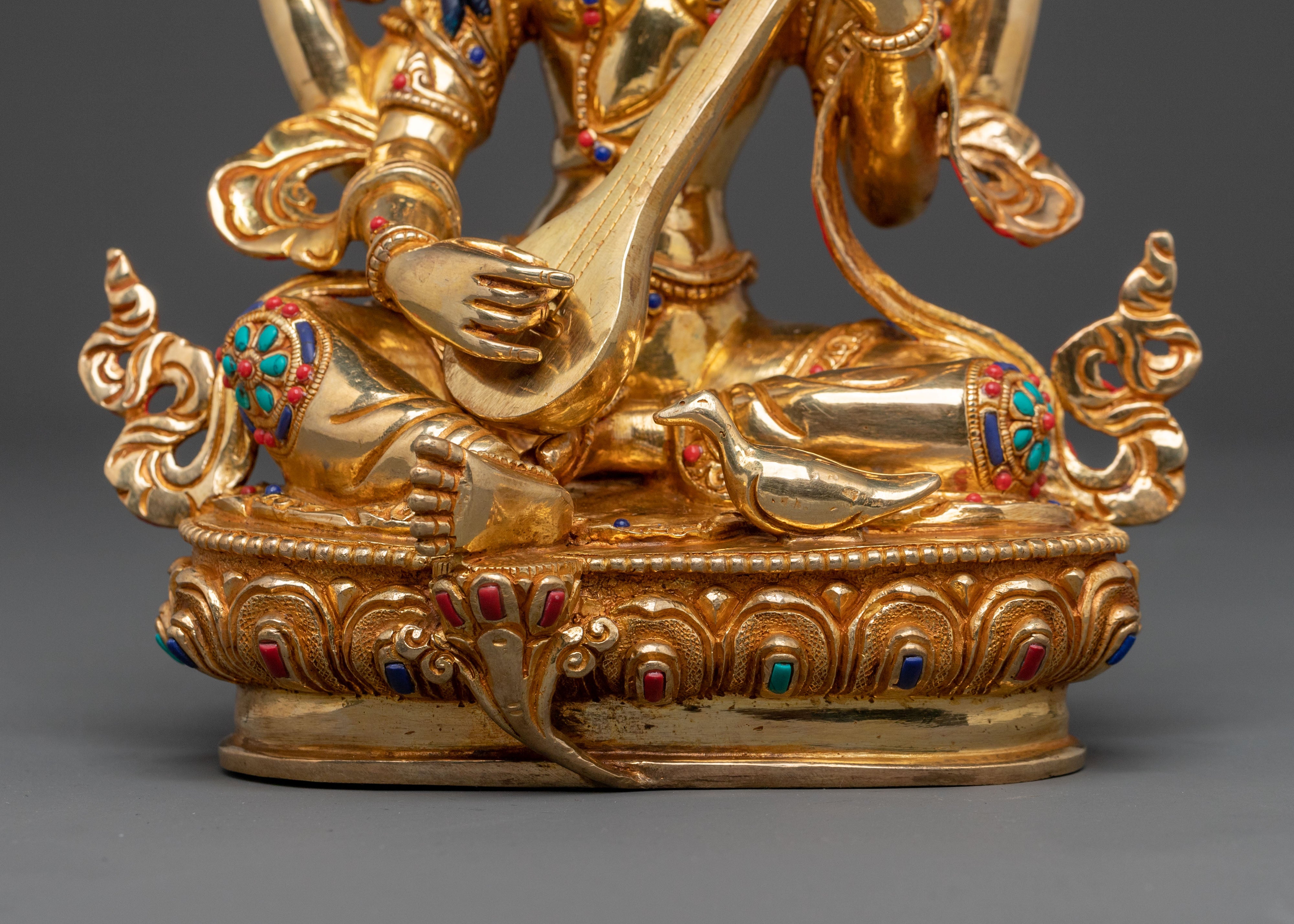 Devi Saraswati Statue | Spiritual Figurine