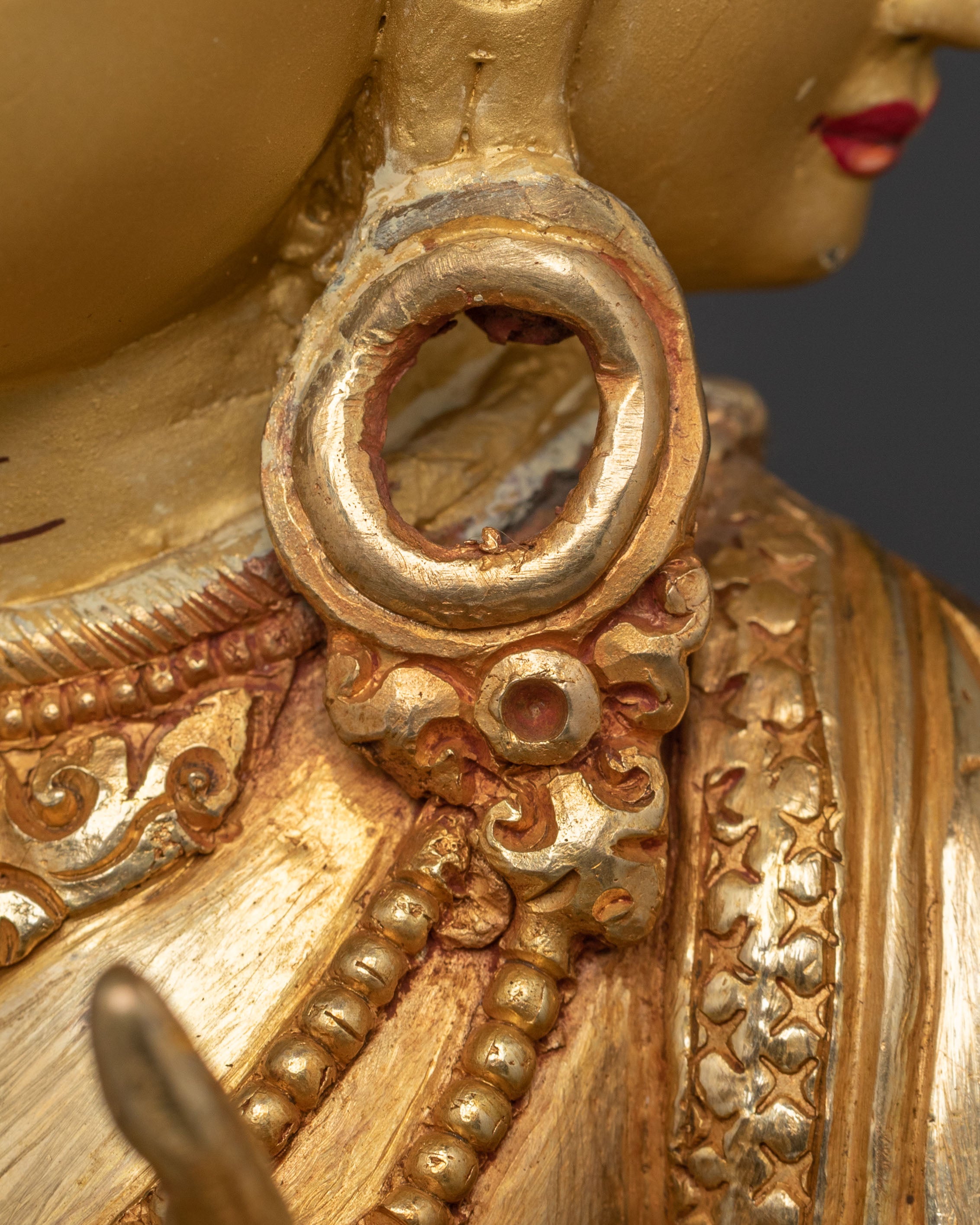 Avalokiteshvara Peaceful Deity Statue – 24K Gilded Copper Statue