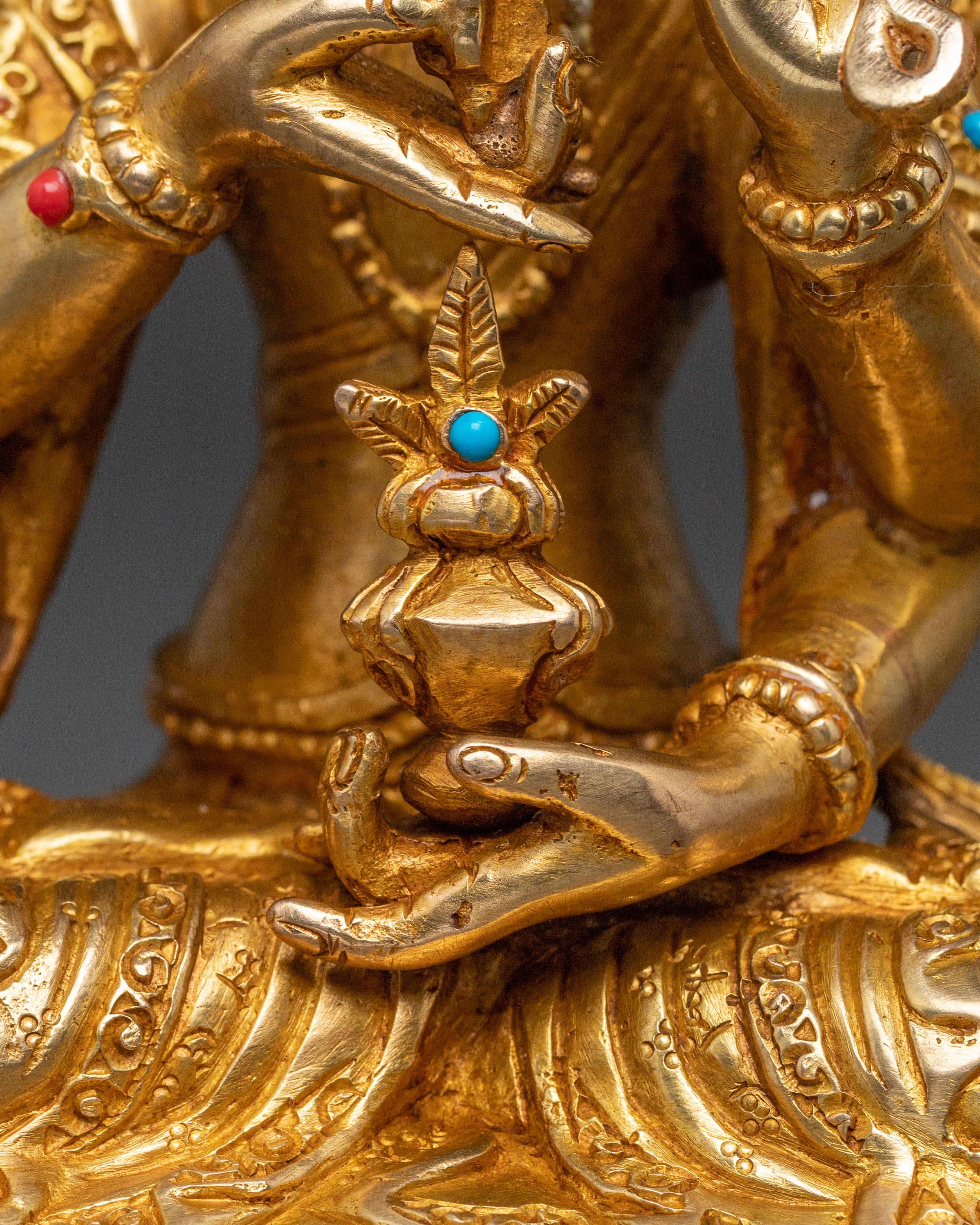 Namgyalma 24k Gold Gilded Statue| Enlightened Icon