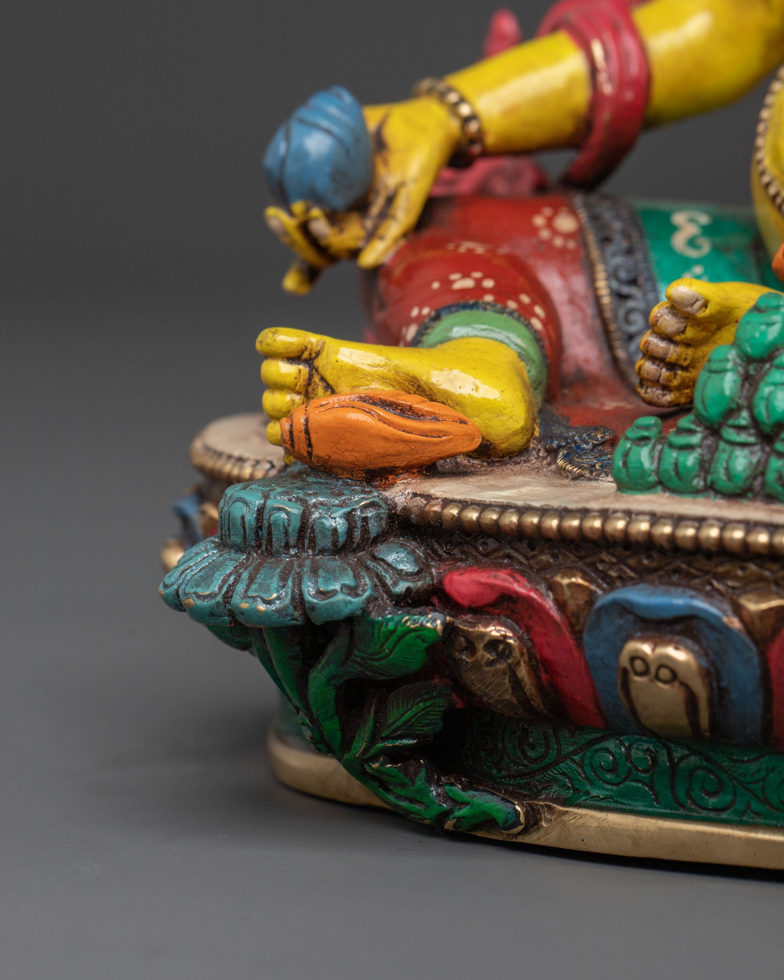 Handcrafted Dzambhala Statue | Tibetan Wealth Deity