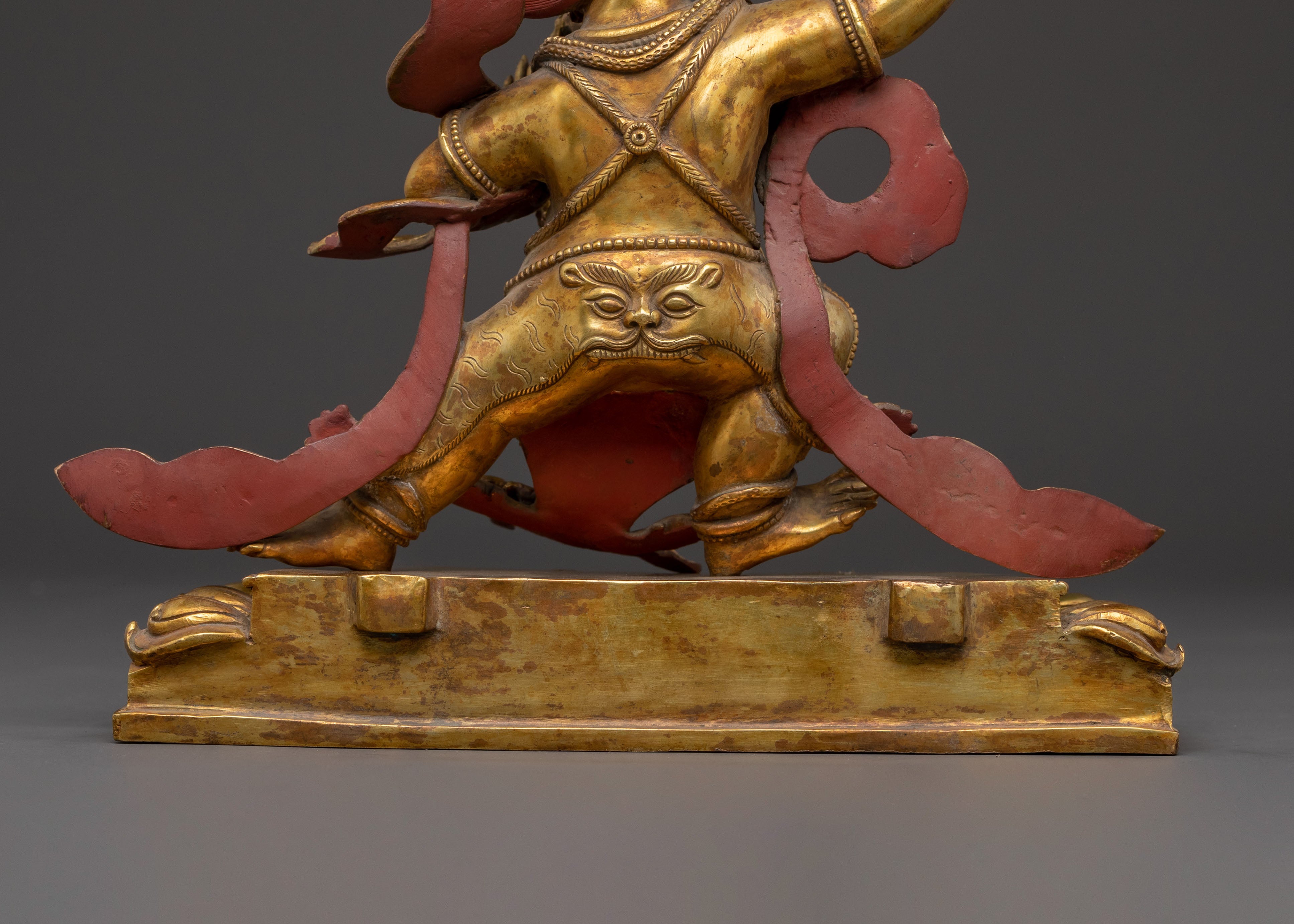 Vajrapani Buddhist Sculpture with Copper Body