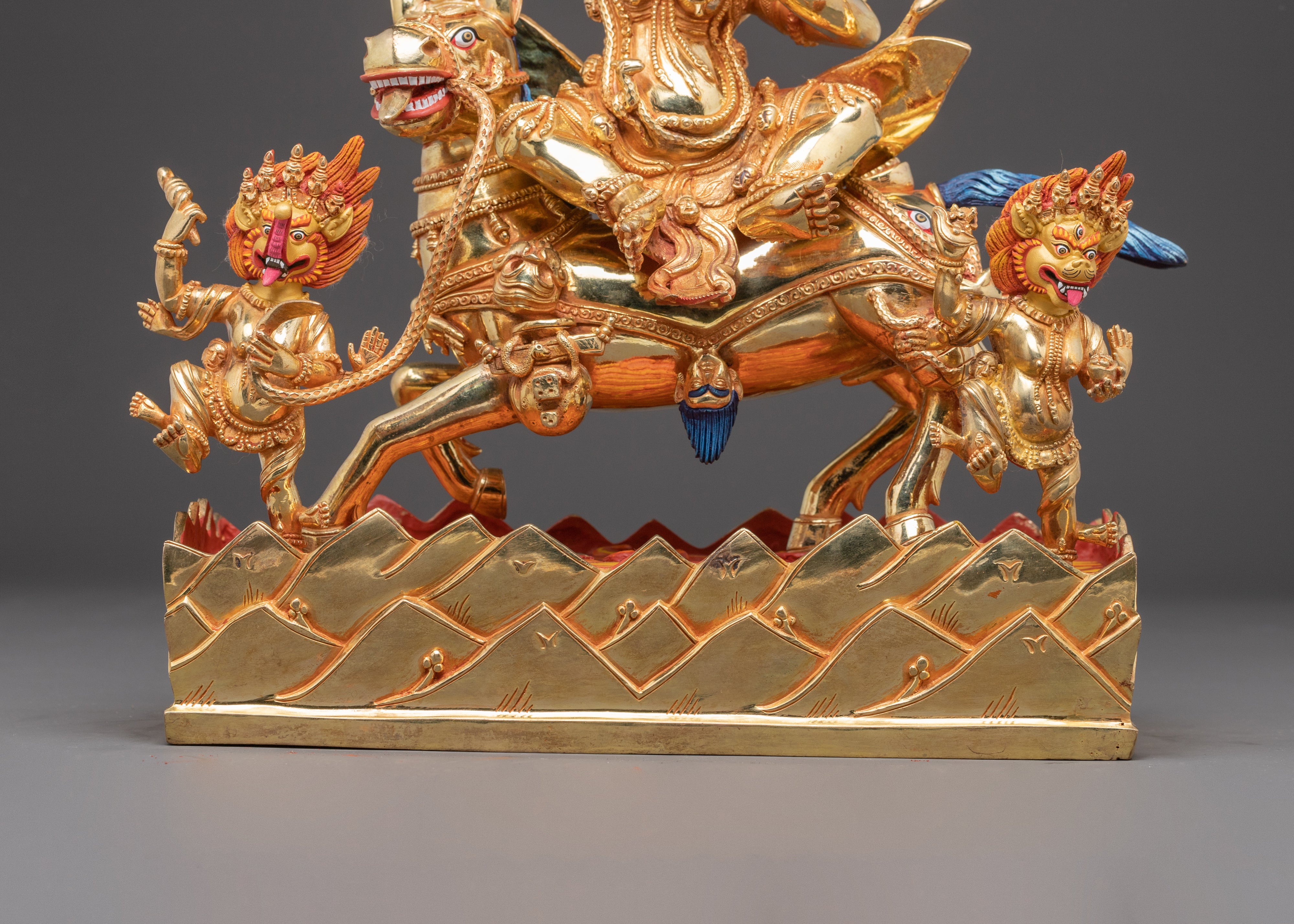 Golden Statue of Palden Lhamo | Fierce Tibetan Protector
