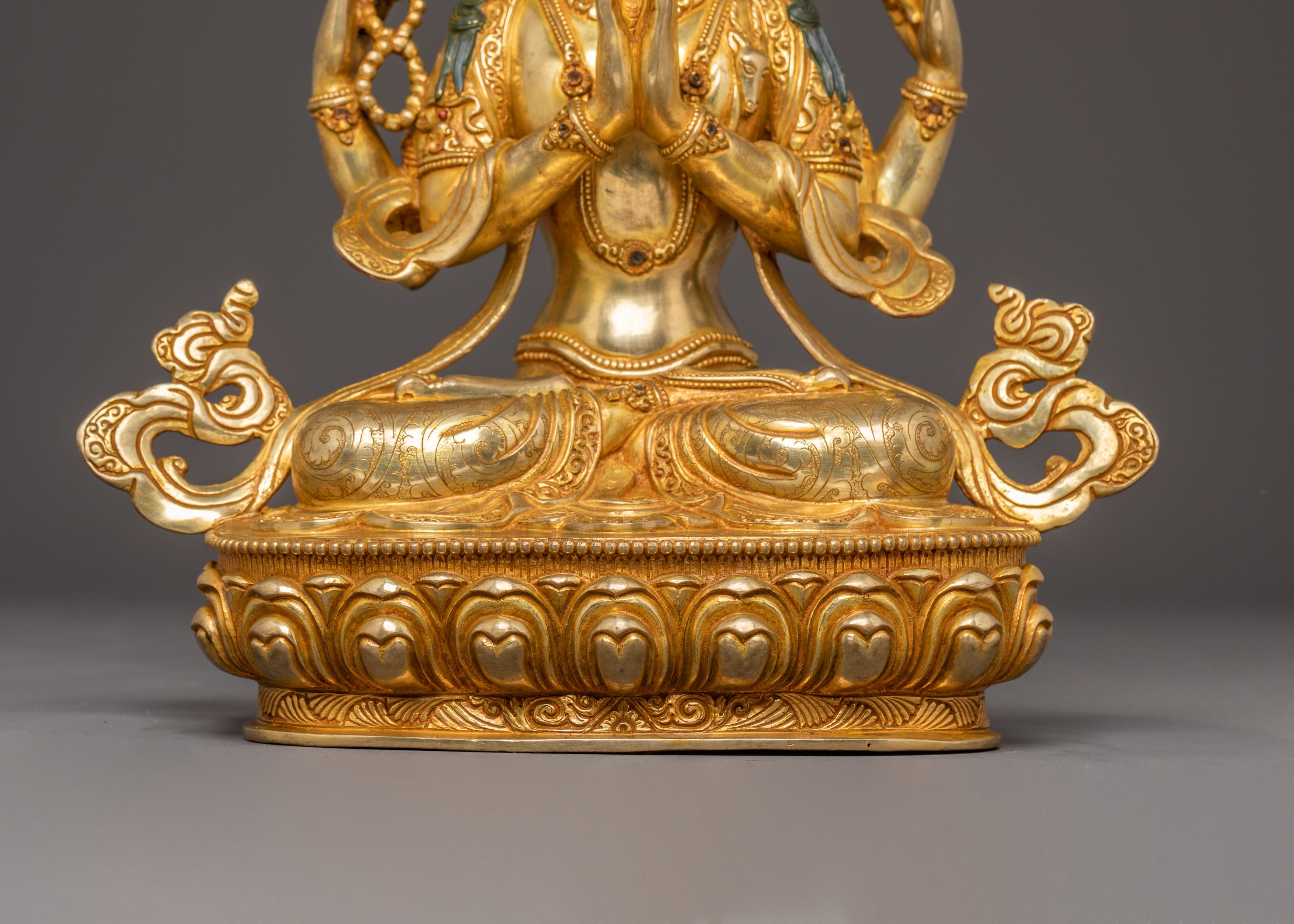 Buddha Dharma Sangha Statue Set | Traditional Buddhist Art