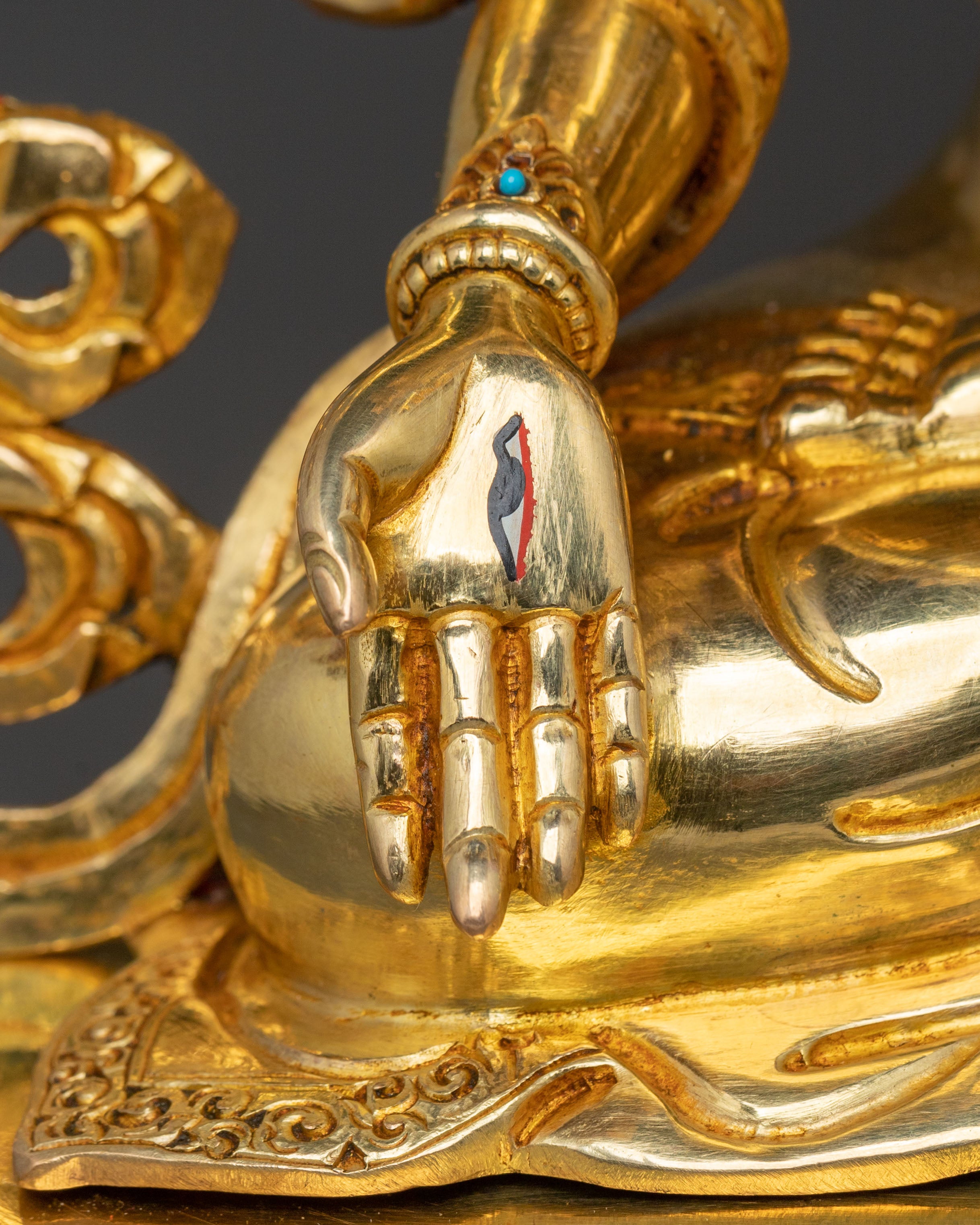 Golden Namgyalma Spiritual Statue | Goddess of Long Life and Purification