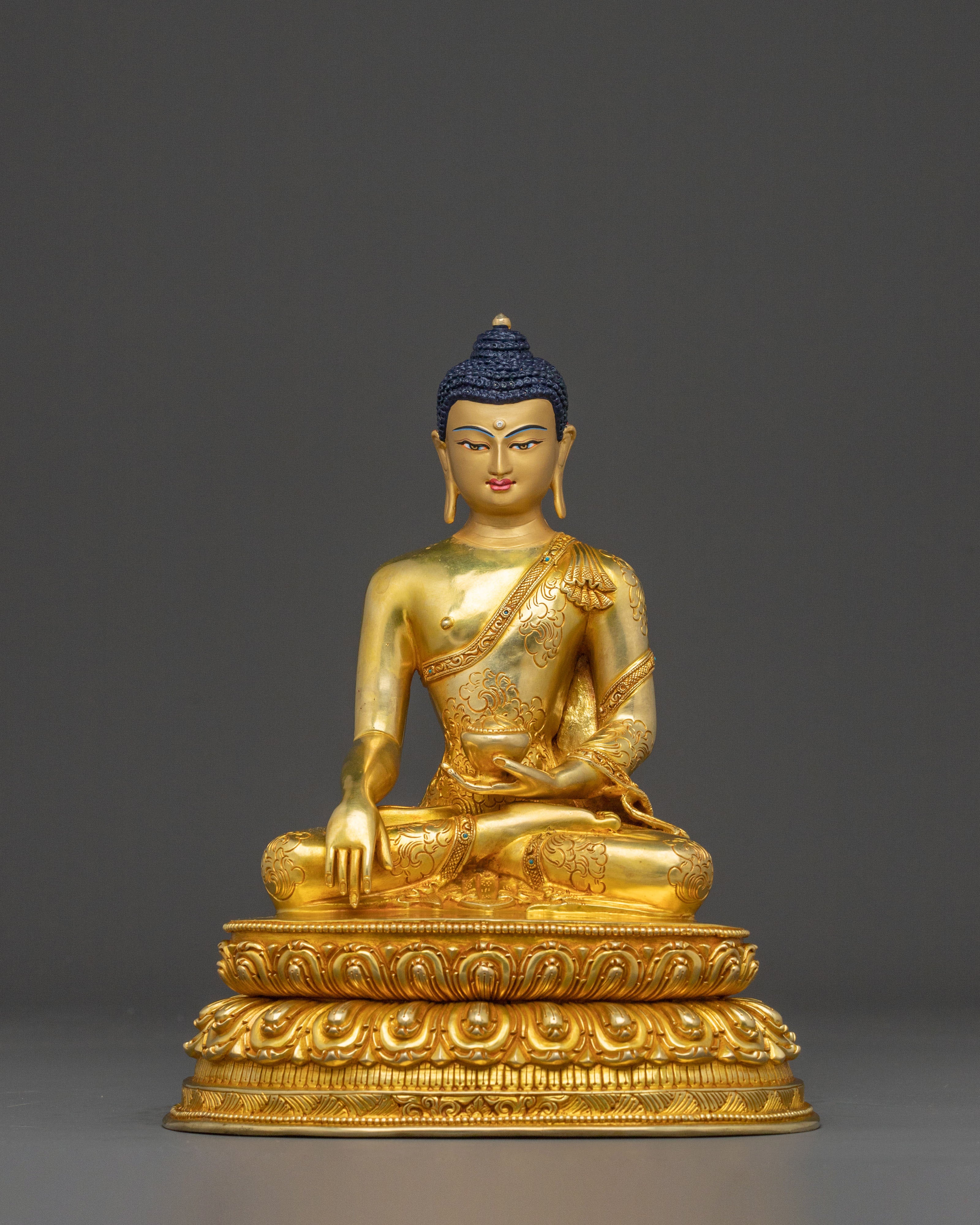 Serene Earth Touching Shakyamuni Buddha Statue