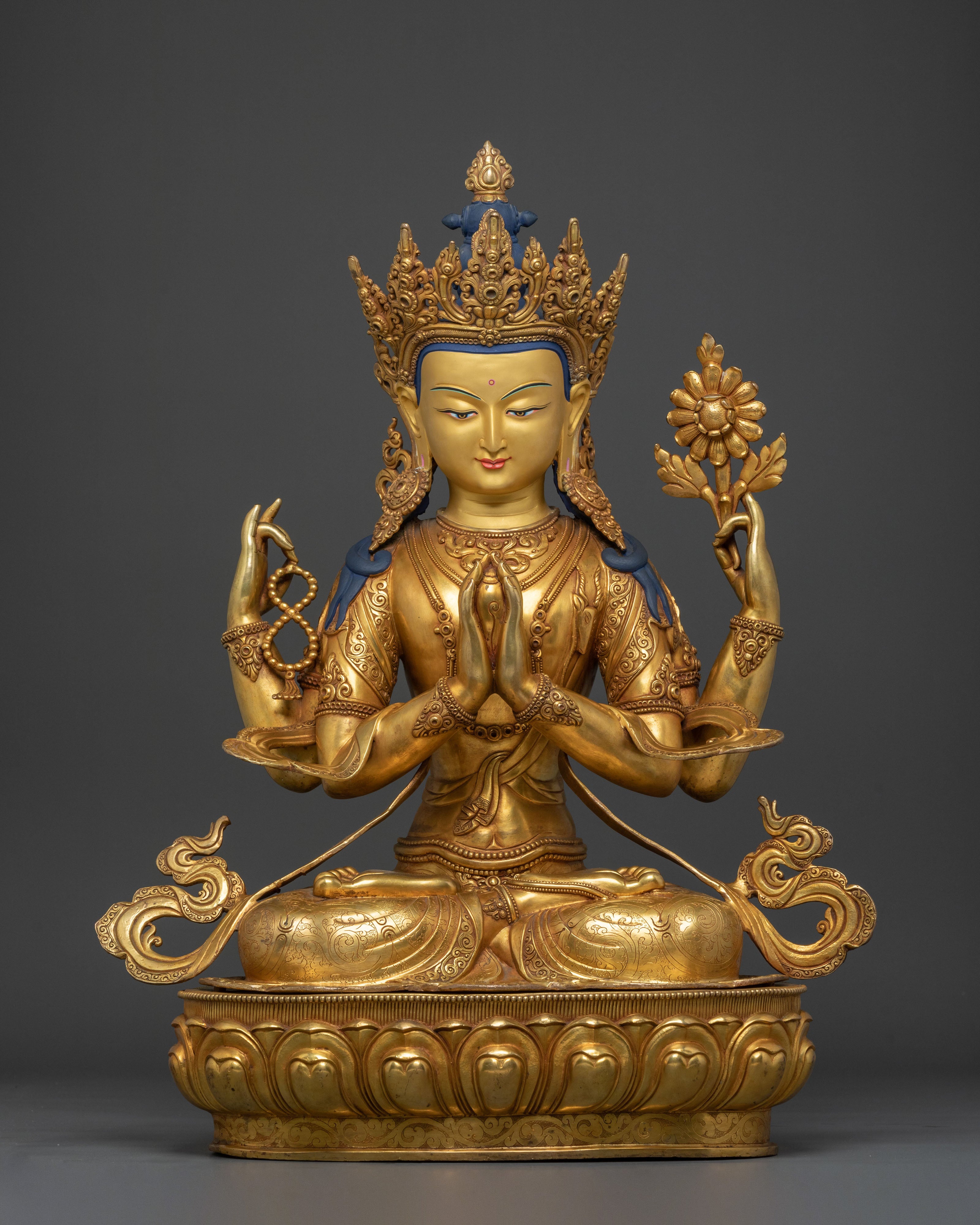 Chenrezig Buddhist Protection Statue | Bodhisattva of Infinite Compassion