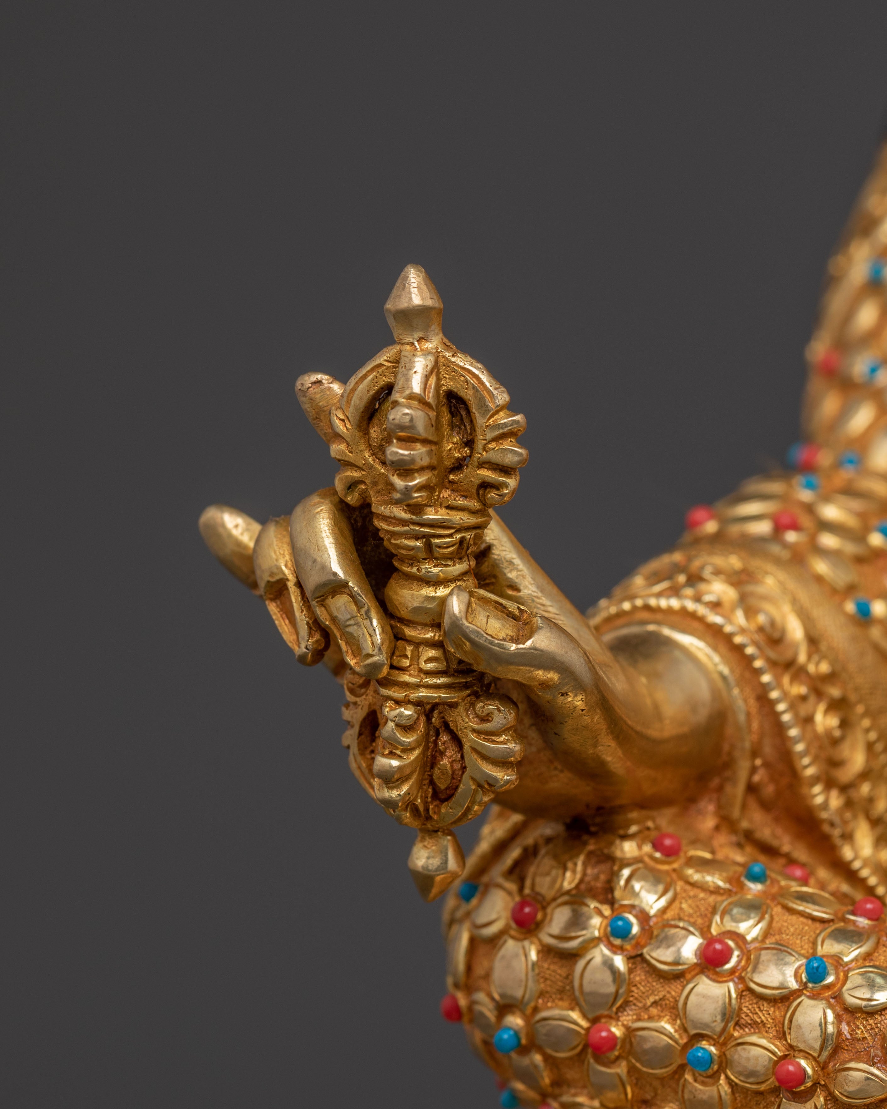 Lotus Born Guru Rinpoche Figure for Altar | Buddhist Home Decor