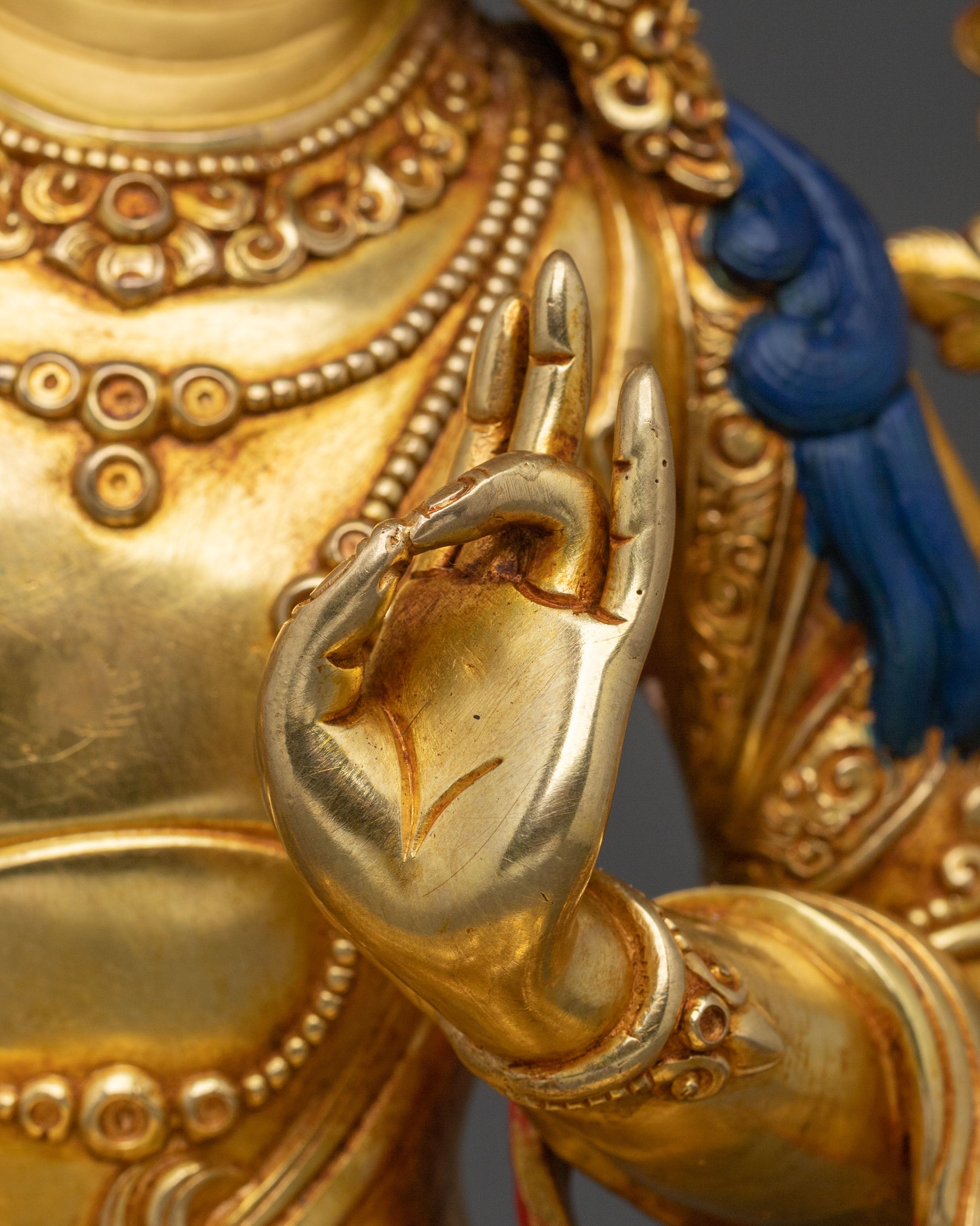 Manjushri Traditional Figurine of Wisdom | Buddhist Deity Sculpture of Wisdom