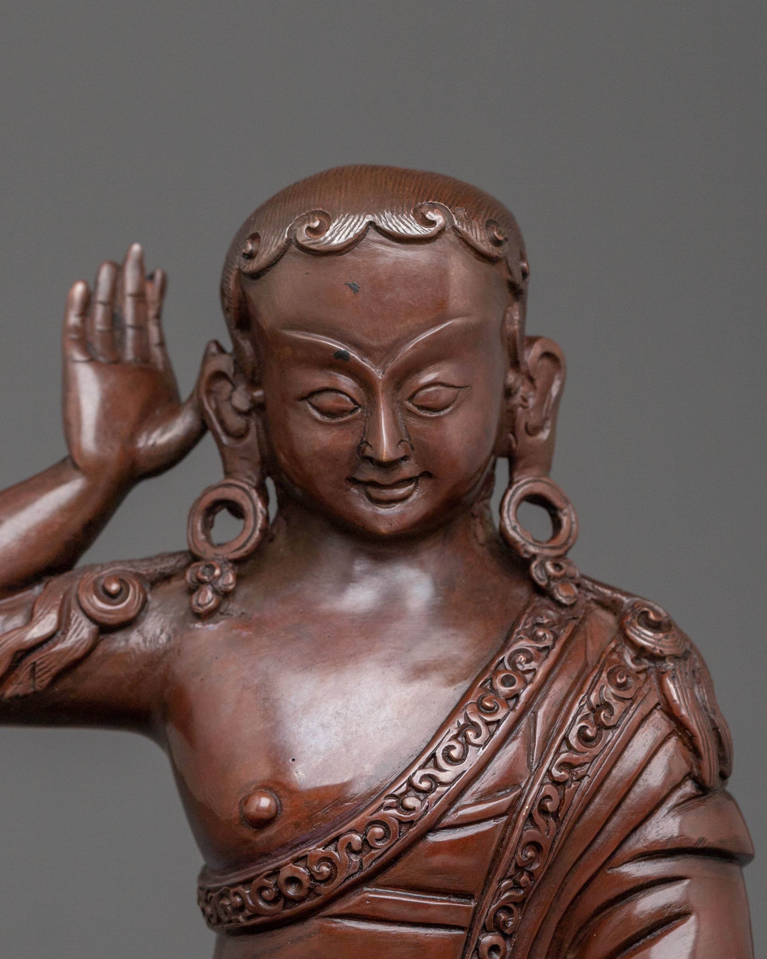 Tibetan Buddhist Master Milarepa Statue