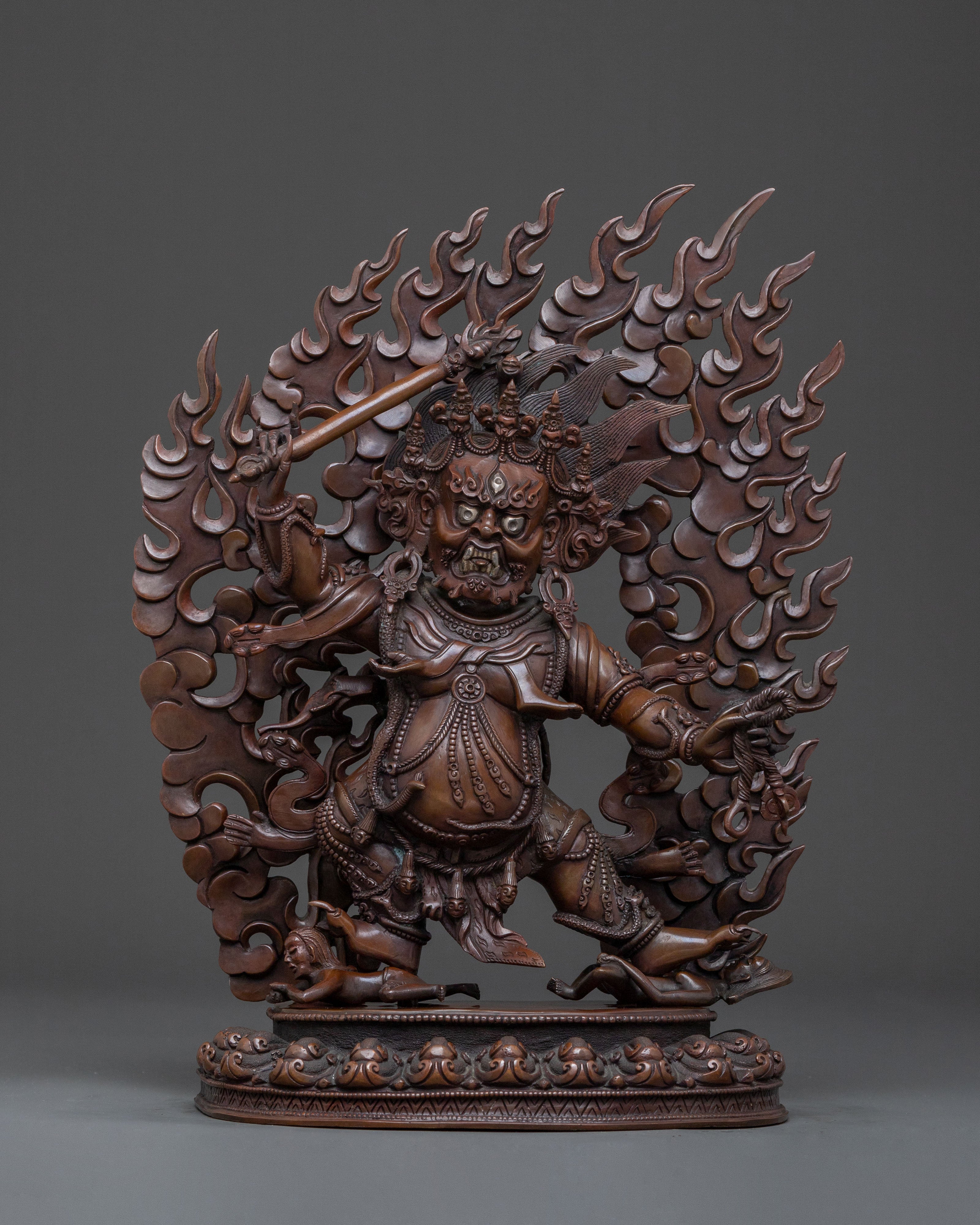 DandaPani Oxidized Copper Statue