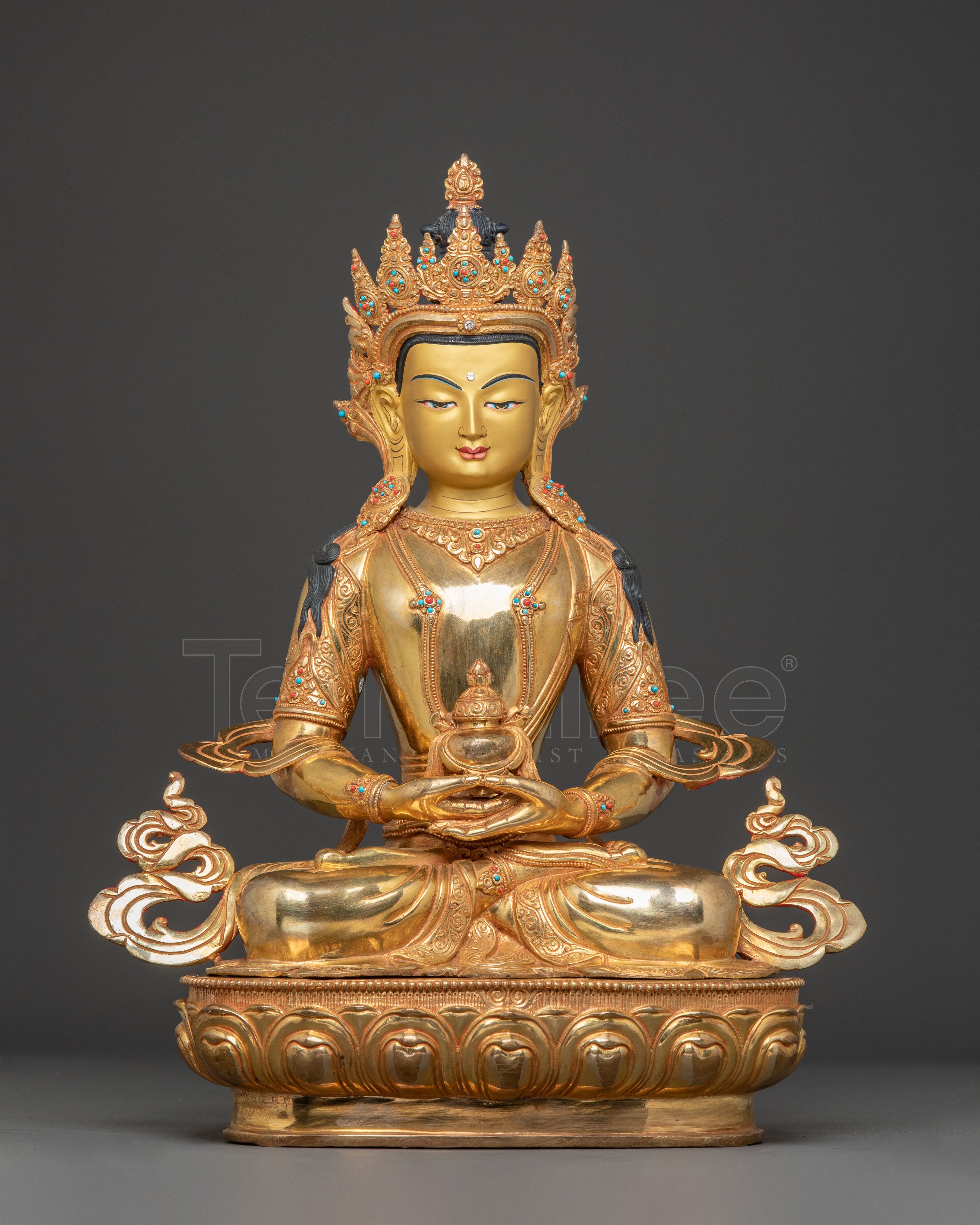 Amitayus Bodhisattva Golden Statue