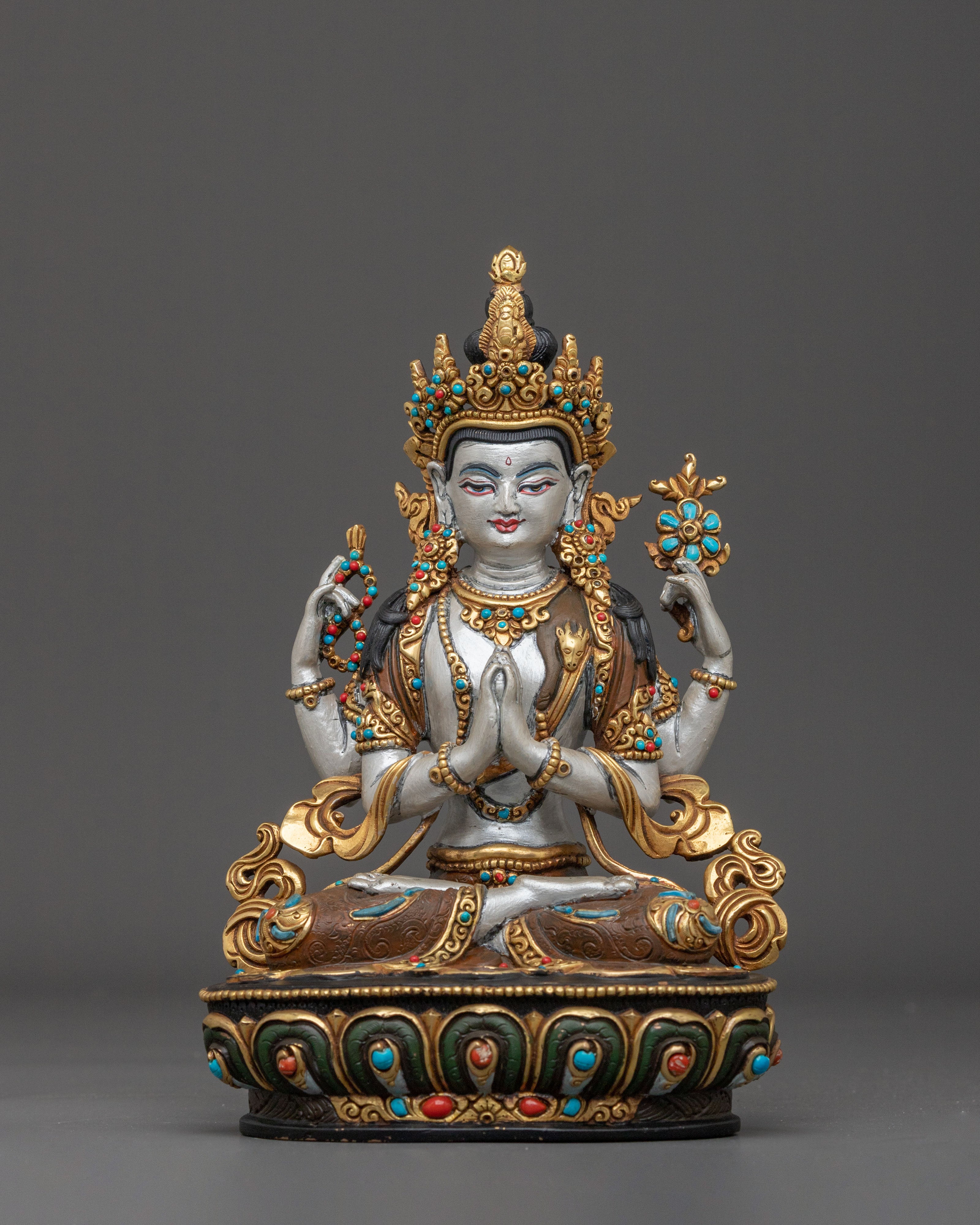 Spiritual Chenrezig Sculpture | Bodhisattva of Infinite Compassion